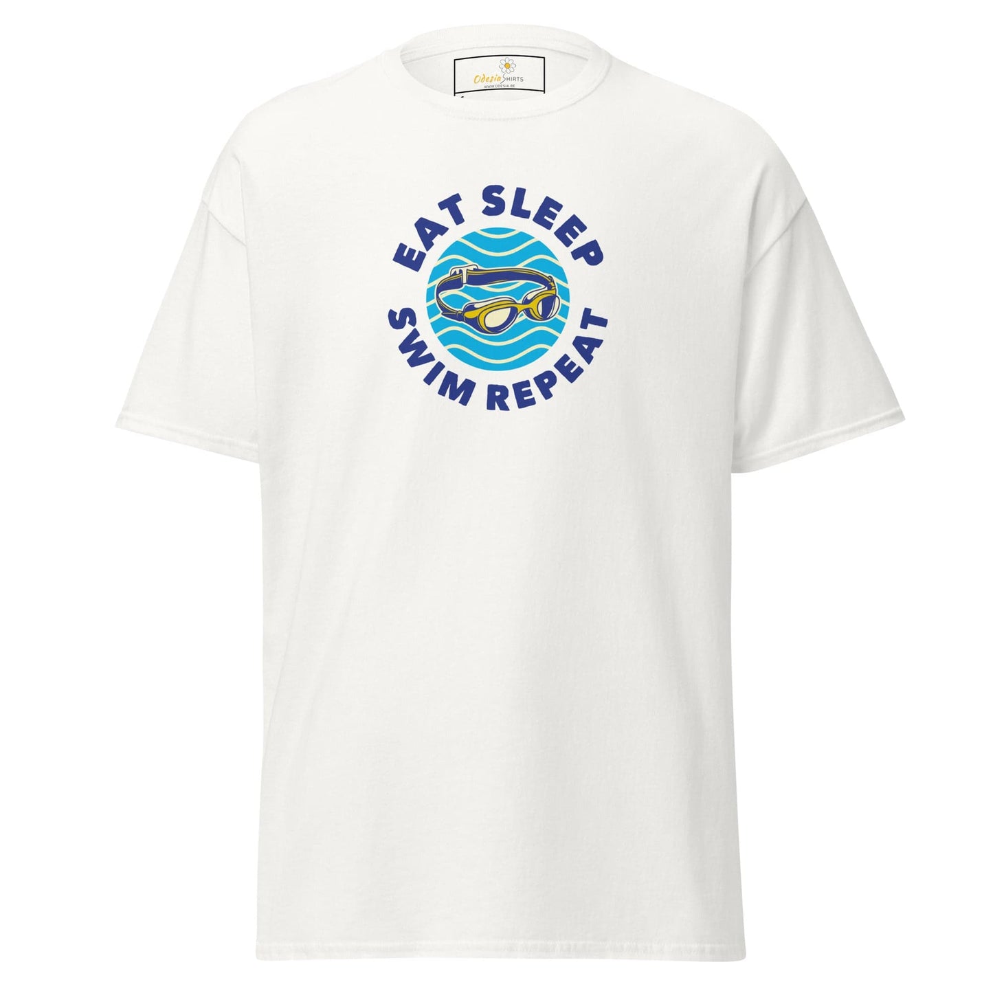 Unisex classic t-shirt - SPORT EAT SWIM SLEEP - REGULAR - White / S