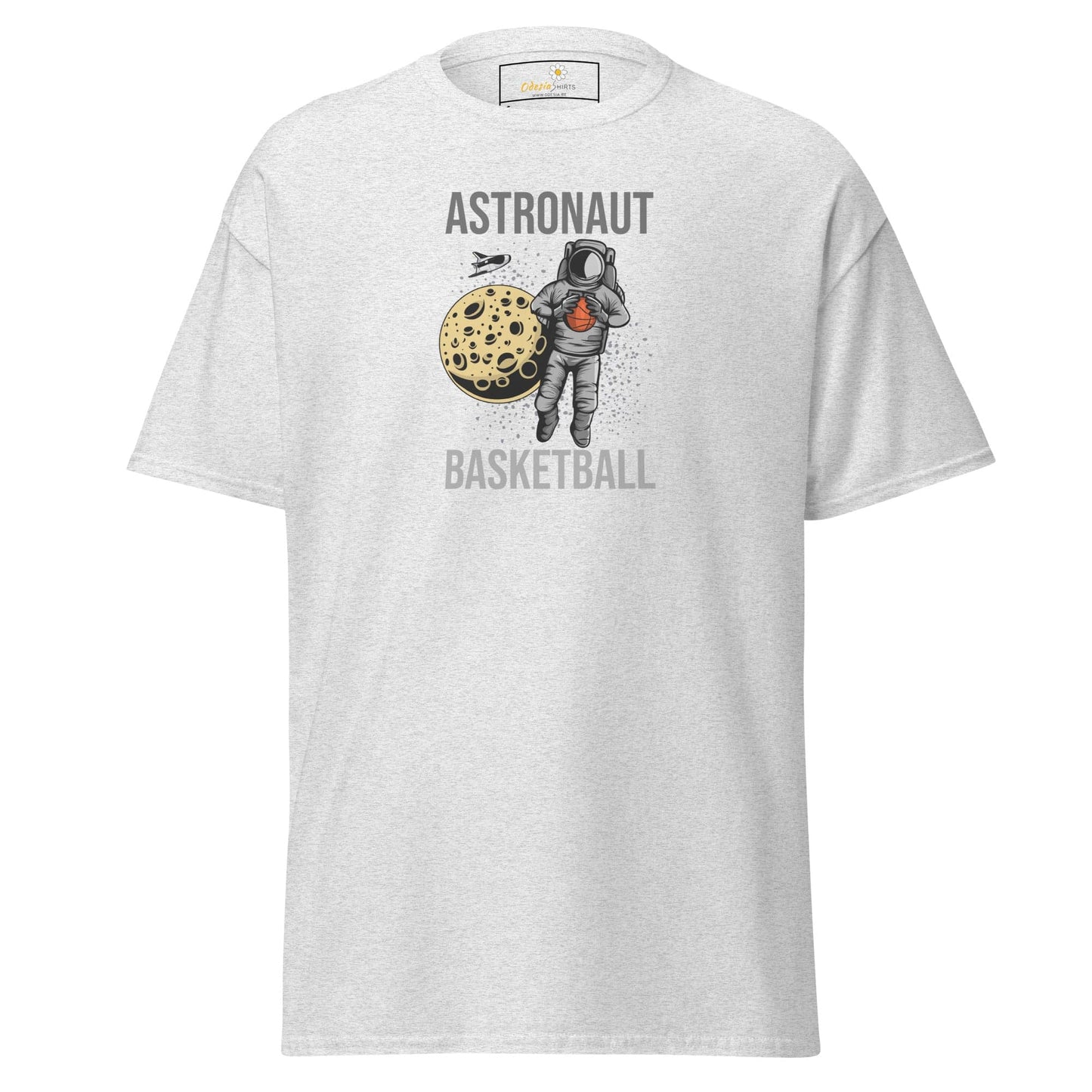 Unisex classic t-shirt - ASTRONAUT BASKETBALL - REGULAR - Ash / S