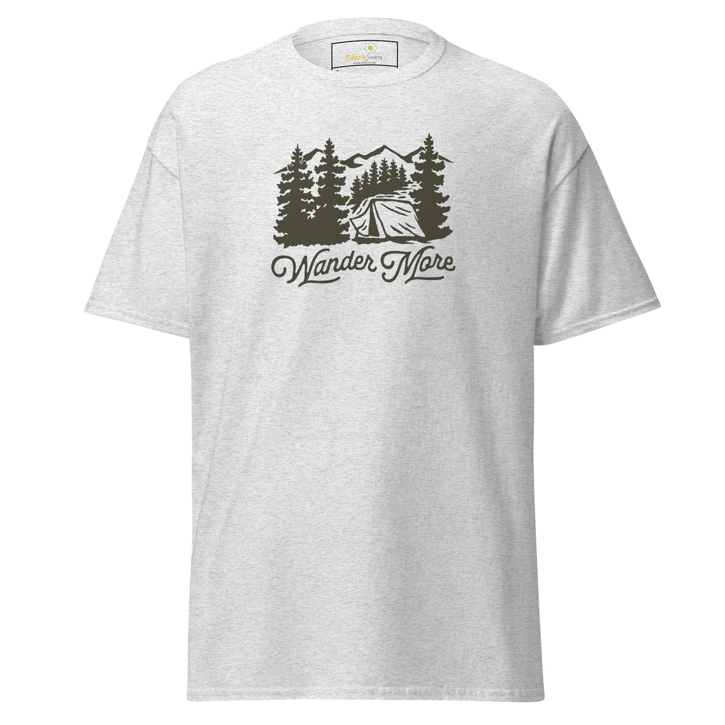 Unisex classic t-shirt - ADVENTURE OUTDOORS WANDER - REGULAR - Ash / S