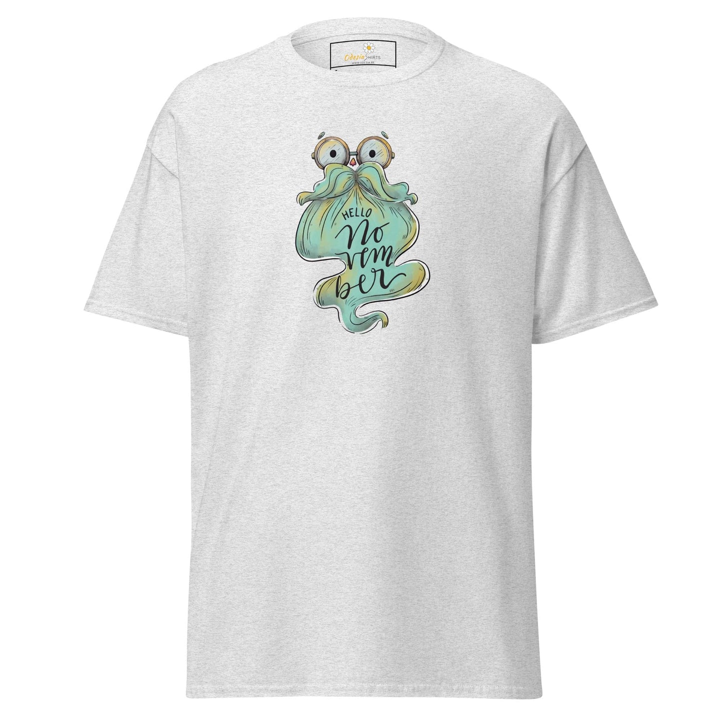 Unisex classic t-shirt - FUN HELLO NOVEMBER - REGULAR - Ash / S