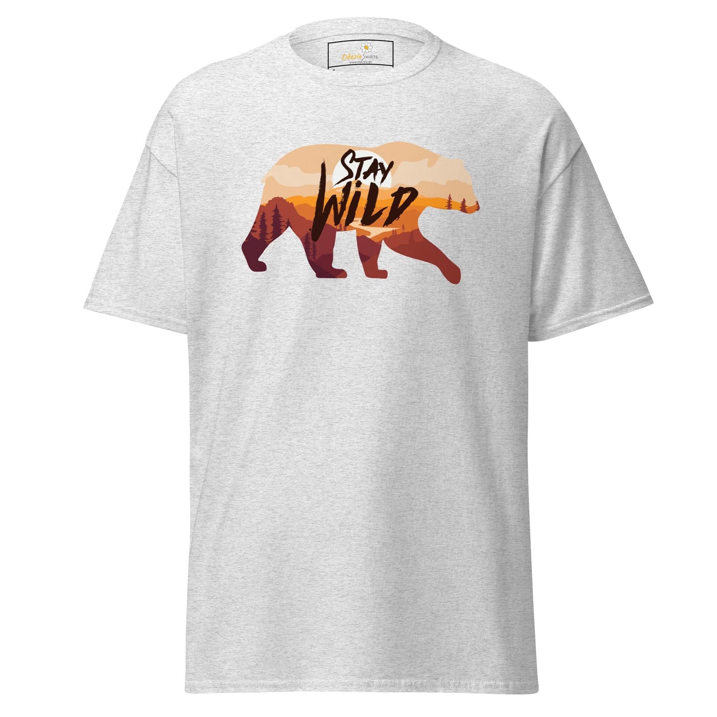 Unisex classic t-shirt - ADVENTURE WILD LIFE STAY WILD - REGULAR - Ash / S