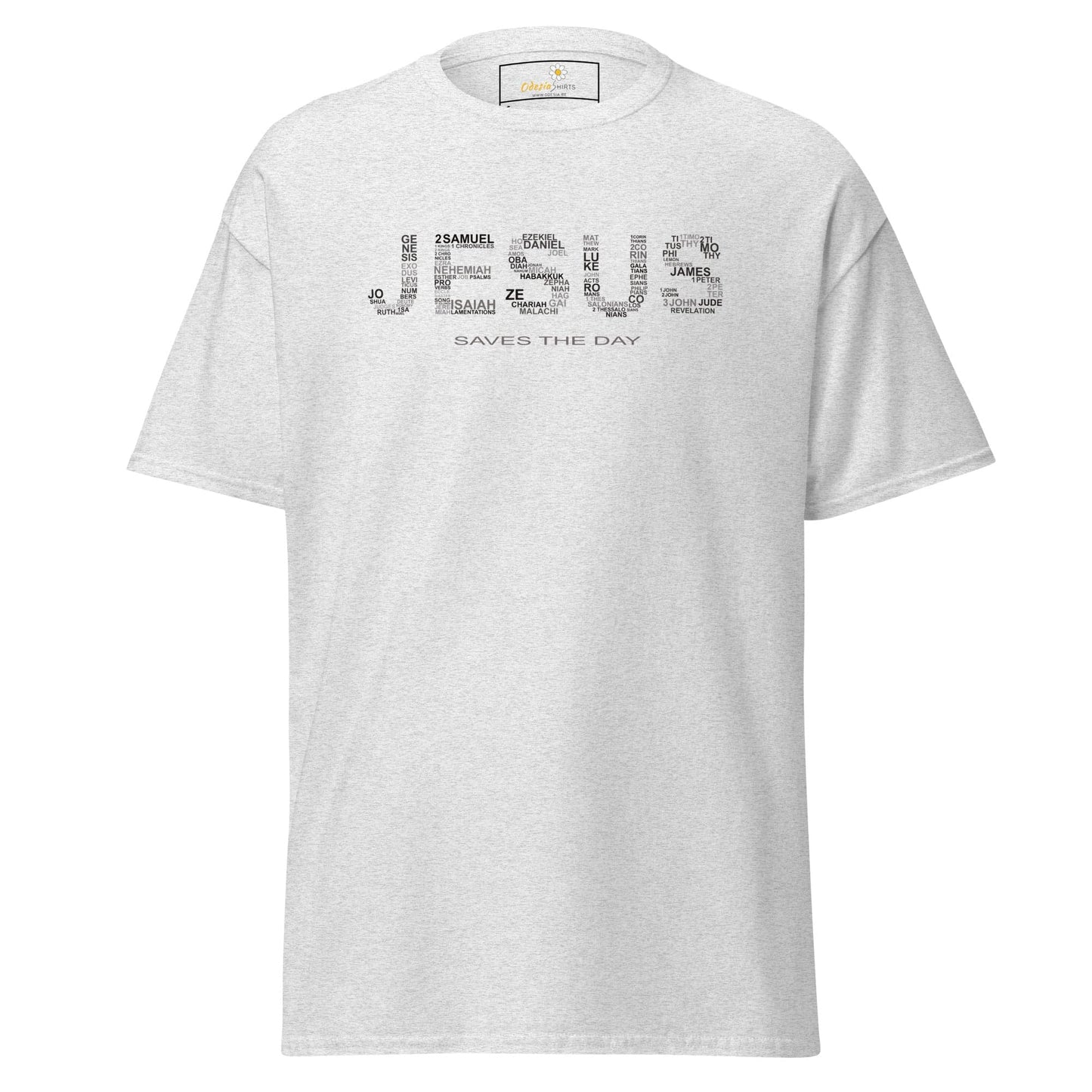 Unisex classic t-shirt - SPIRITUAL JESUS SAVES DAY - REGULAR - Ash / S