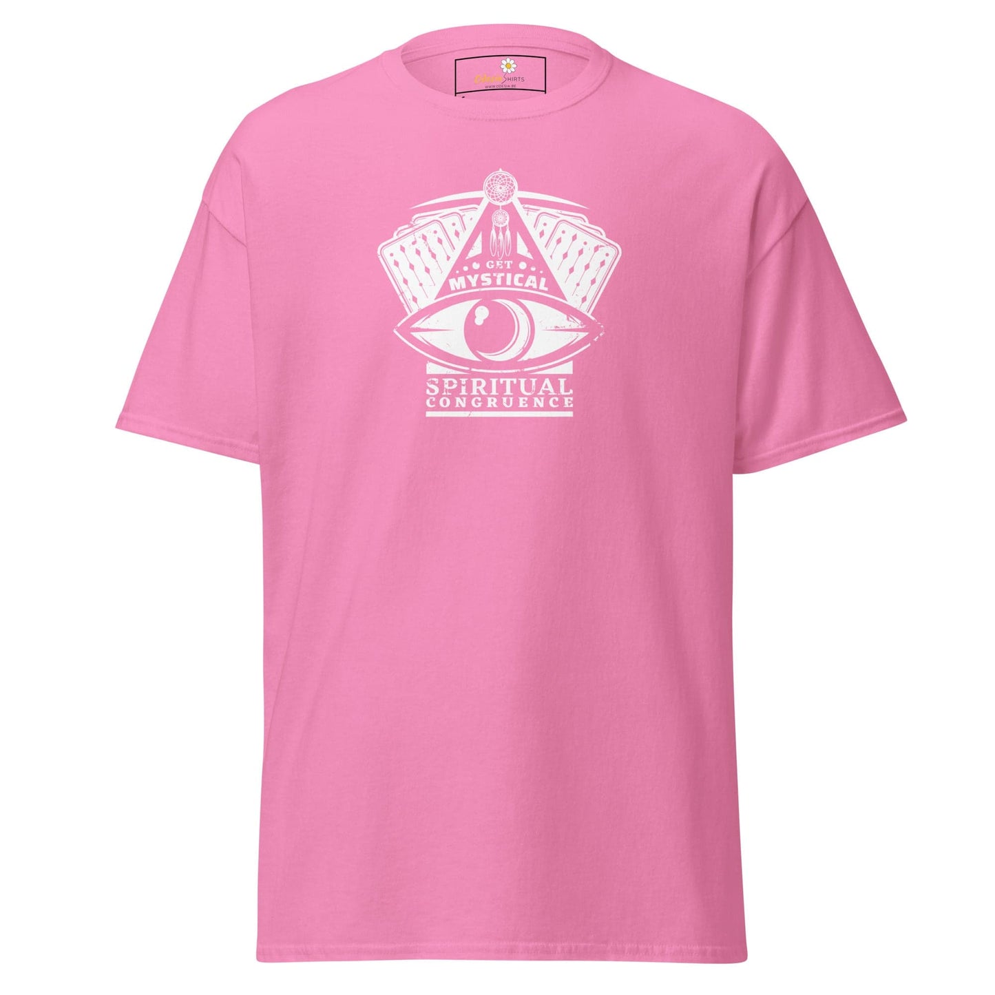 Unisex classic t-shirt - MYSTIC CARDS EYE - REGULAR - Azalea / S