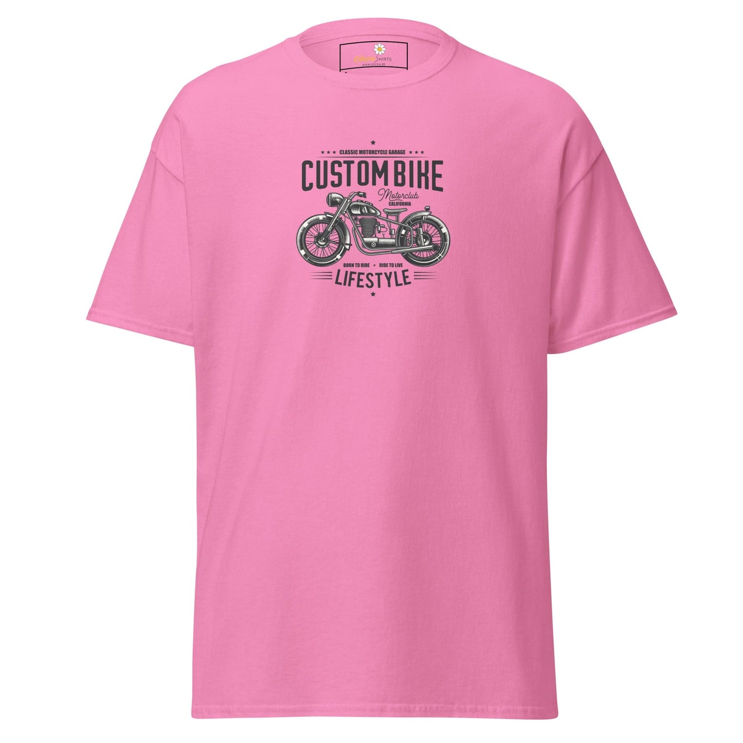 Unisex classic t-shirt - MOTOR MOTORBIKE CYCLE - REGULAR - Azalea / S