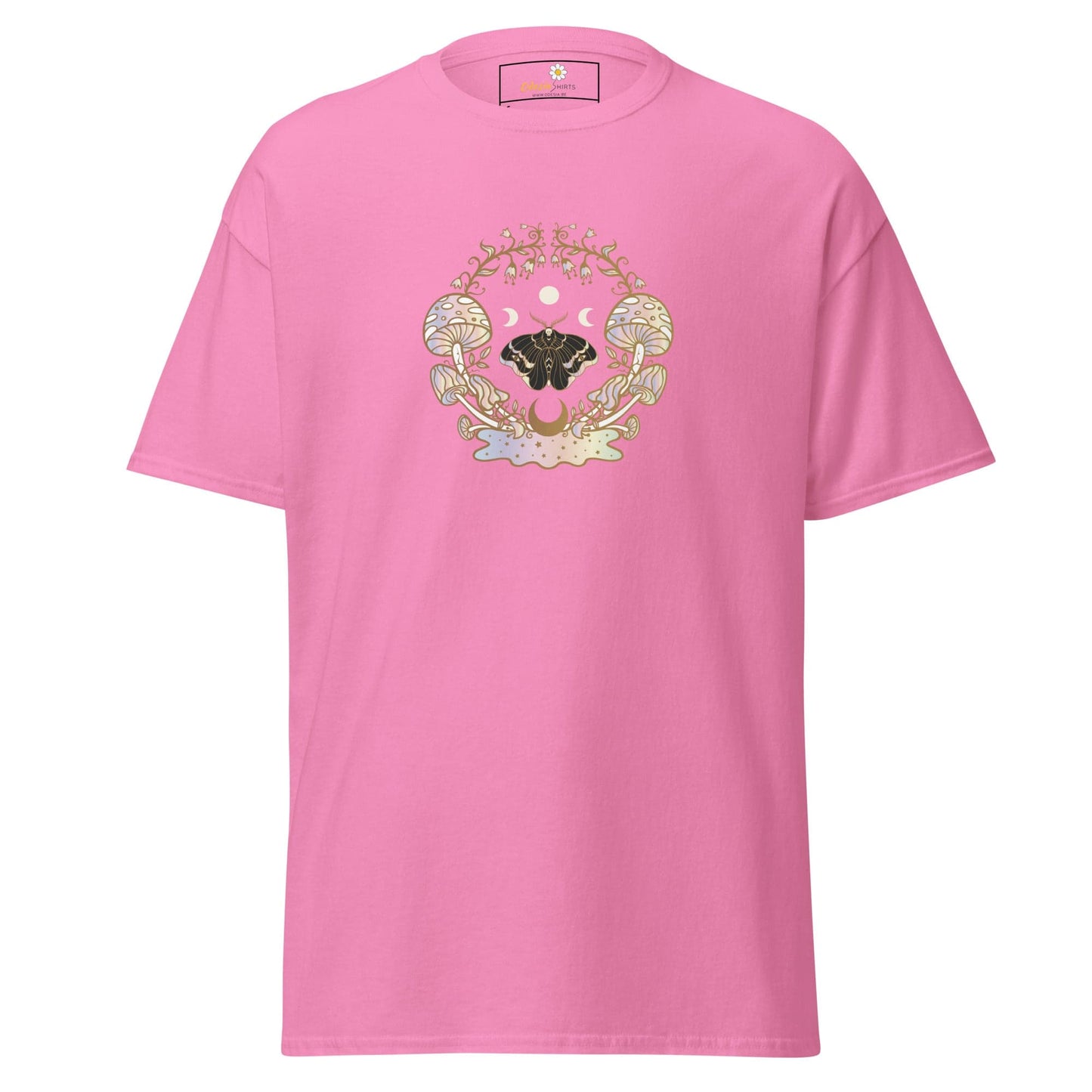 Unisex classic t-shirt - MYSTIC MAGIC MUSHROOMS - REGULAR - Azalea / S