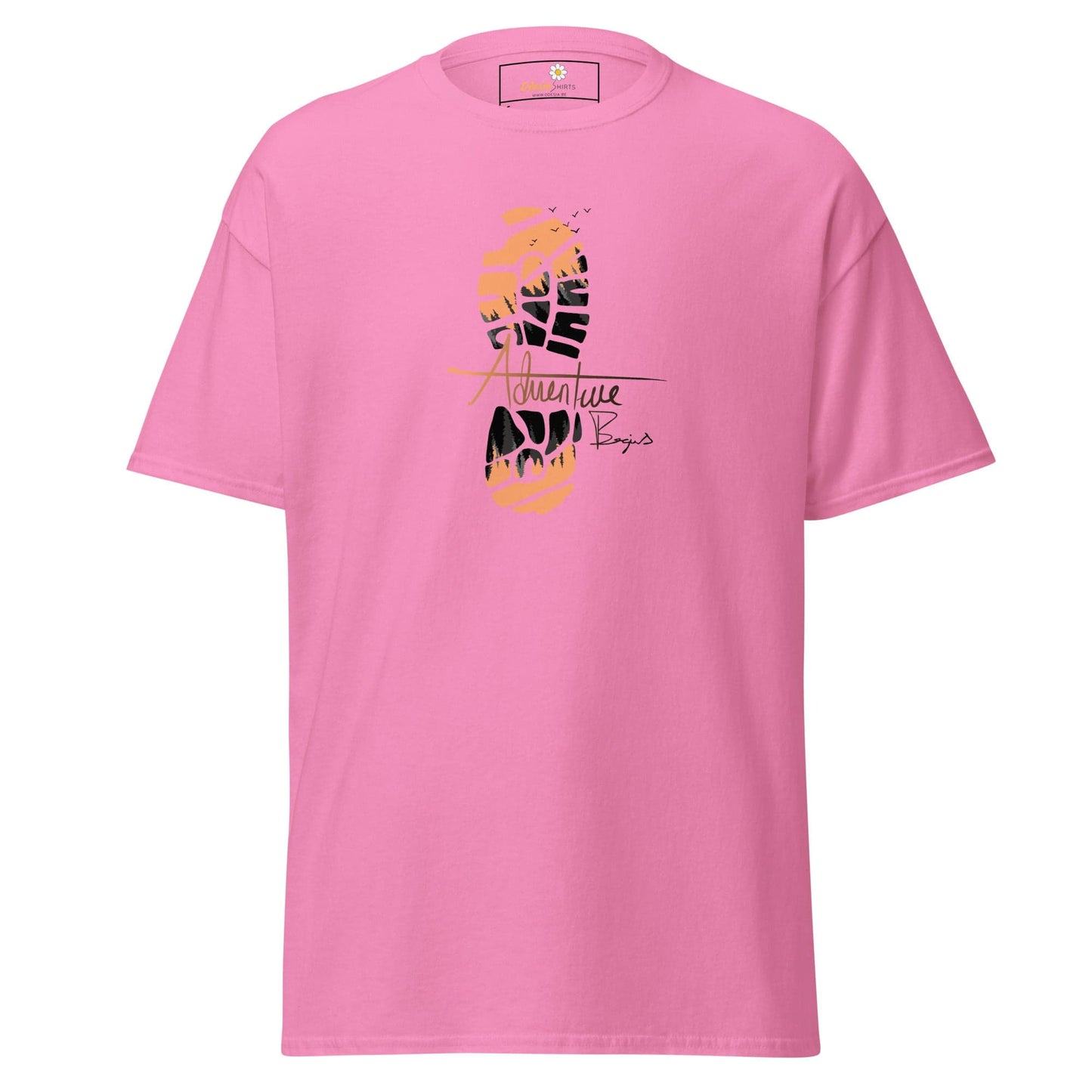 Unisex classic t-shirt - MISC FOOTSTEP - REGULAR - Azalea / S
