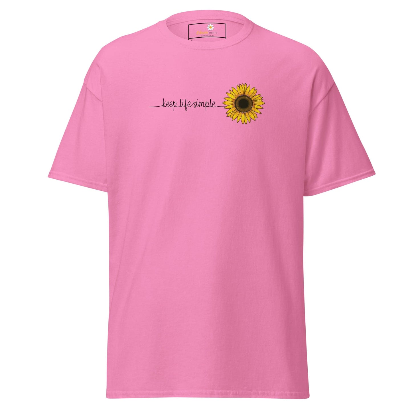 Unisex classic t-shirt - NATURE LIFE SIMPLE FLOWER - REGULAR - Azalea / S