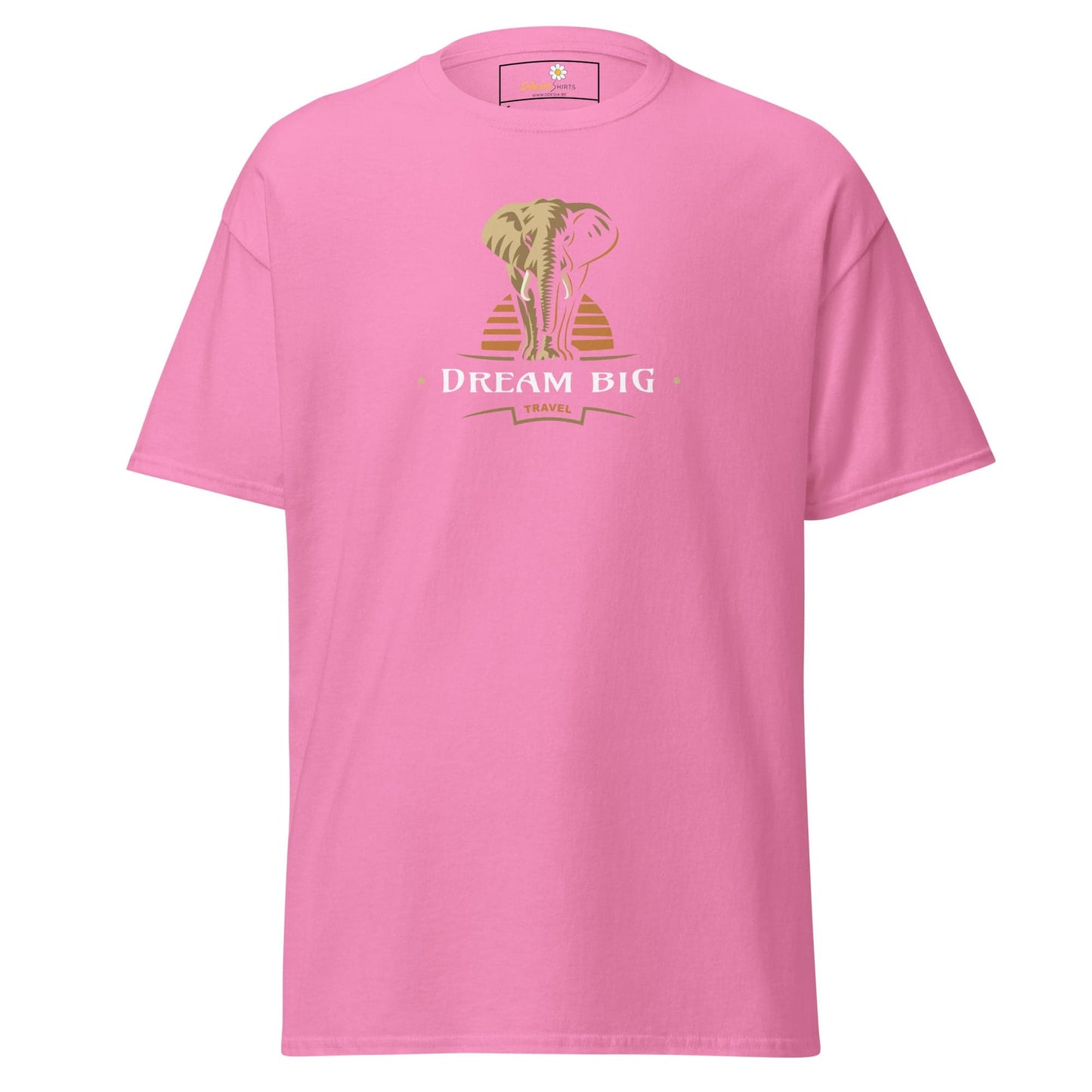 Unisex classic t-shirt - WILD LIFE DREAM BIG - REGULAR - Azalea / S