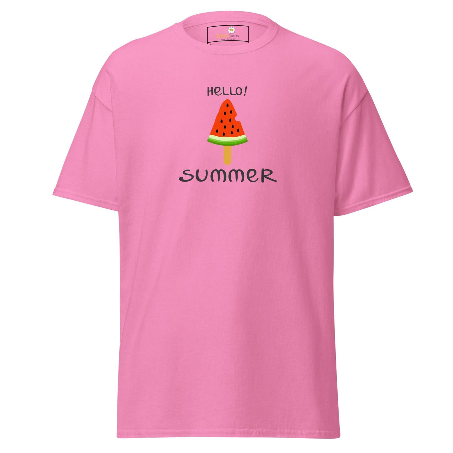Unisex classic t-shirt - SUMMER HELLO SUMMER ICE - REGULAR - Azalea / S