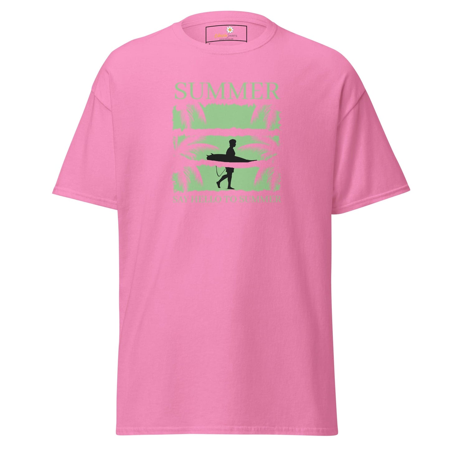 Unisex classic t-shirt - SUMMER SURFING CALIFORNIA - REGULAR - Azalea / S