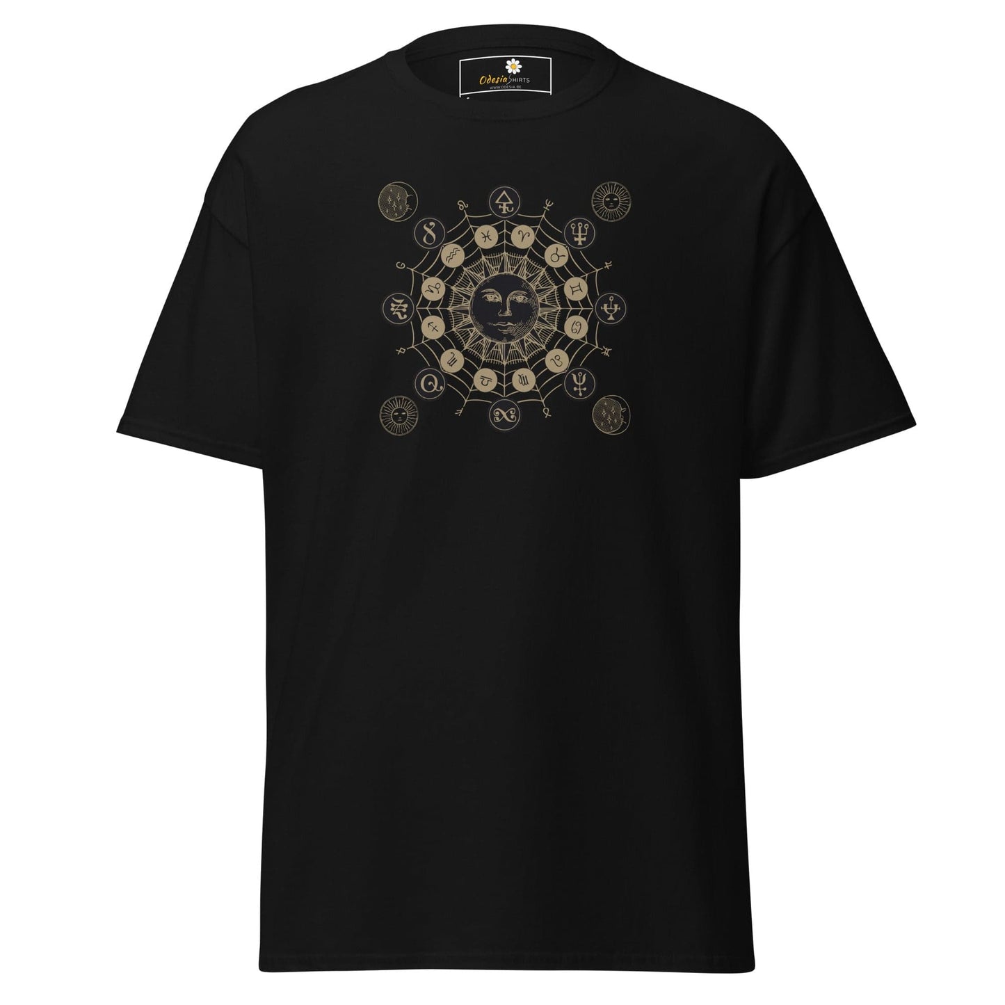 Unisex classic t-shirt - MYSTIC SUN MAGIC - REGULAR - Black / S