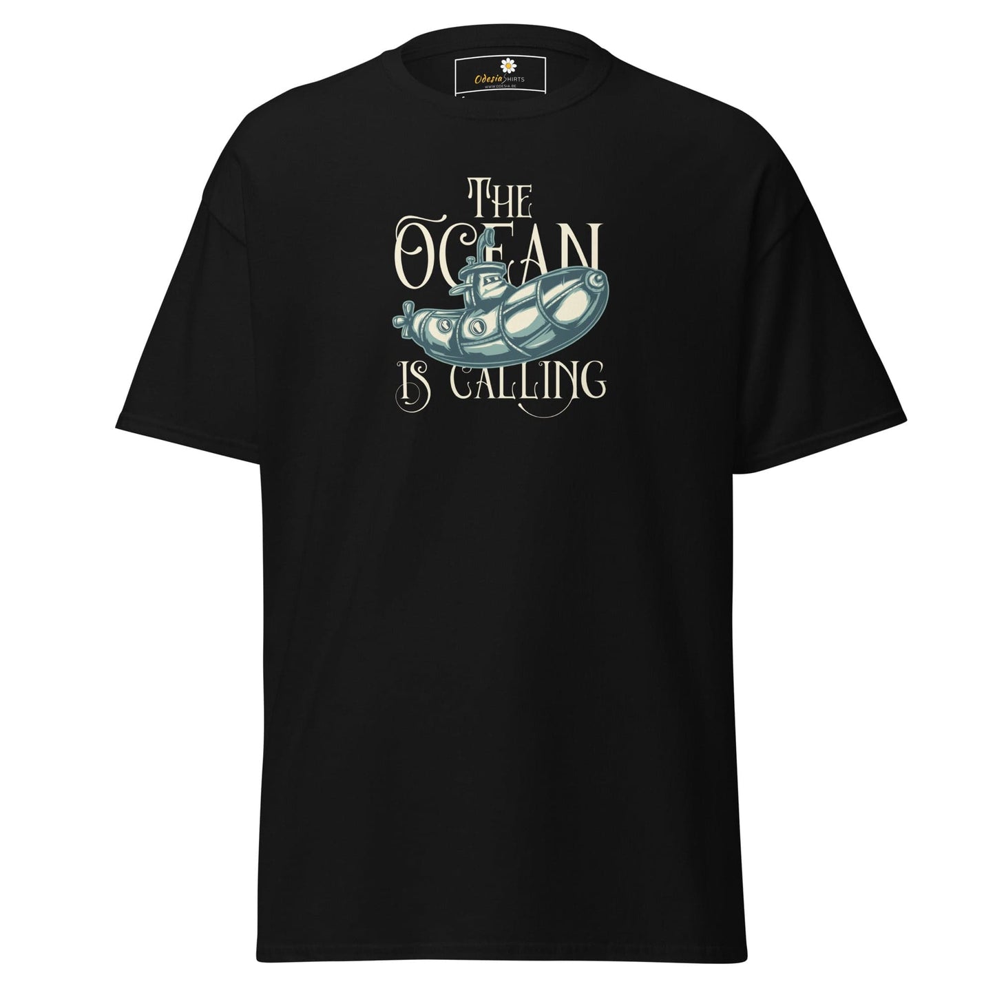 Unisex classic t-shirt - SEALIFE THE OCEAN IS CALLING - REGULAR - Black / S