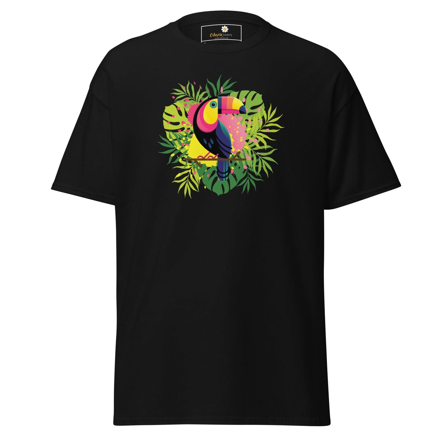 Unisex classic t-shirt - WILDLIFE PARADISE TOUCAN - REGULAR - Black / S