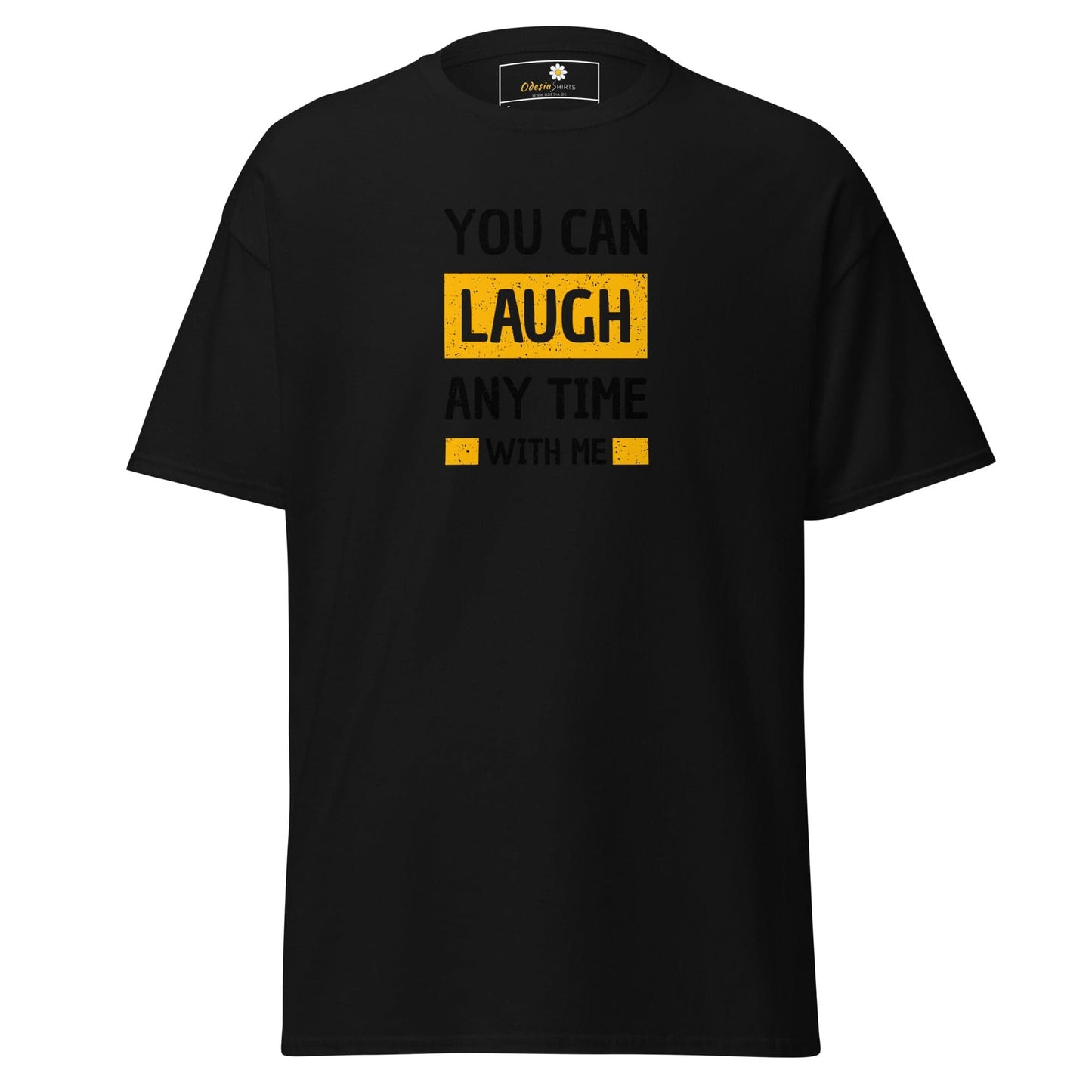 Unisex classic t-shirt - FUN TEXT YOU CAN LAUGH - REGULAR - Black / S