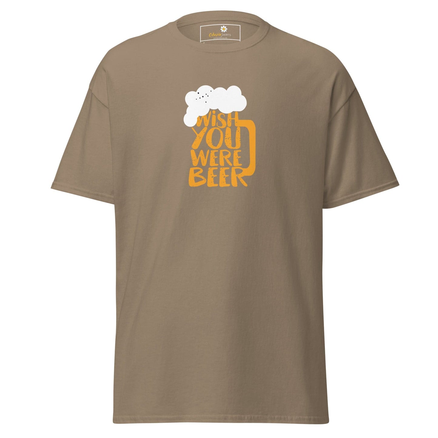 Unisex classic t-shirt - FUN WISH YOU WERE BEER - REGULAR - Brown Savana / S