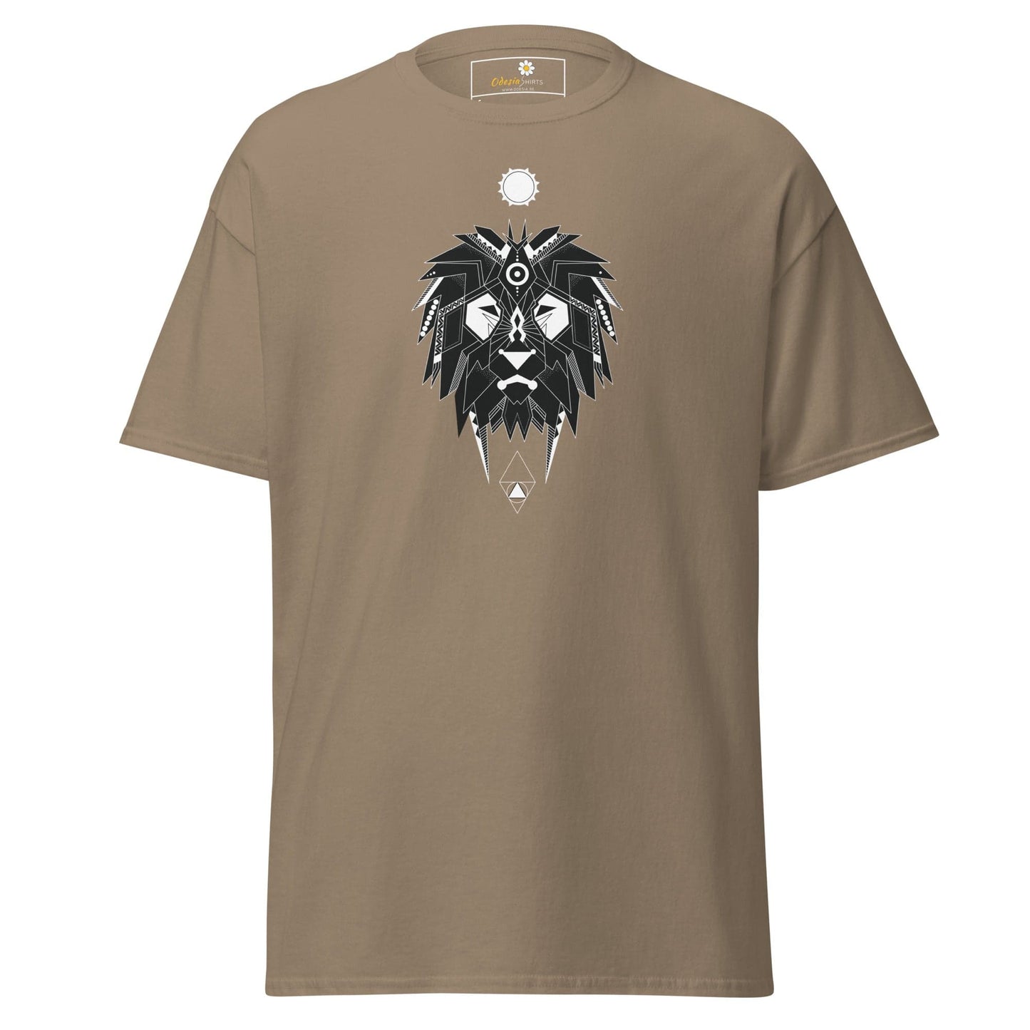 Unisex classic t-shirt - ABSTRACT MYSTIC LION HEAD - REGULAR - Brown Savana / S