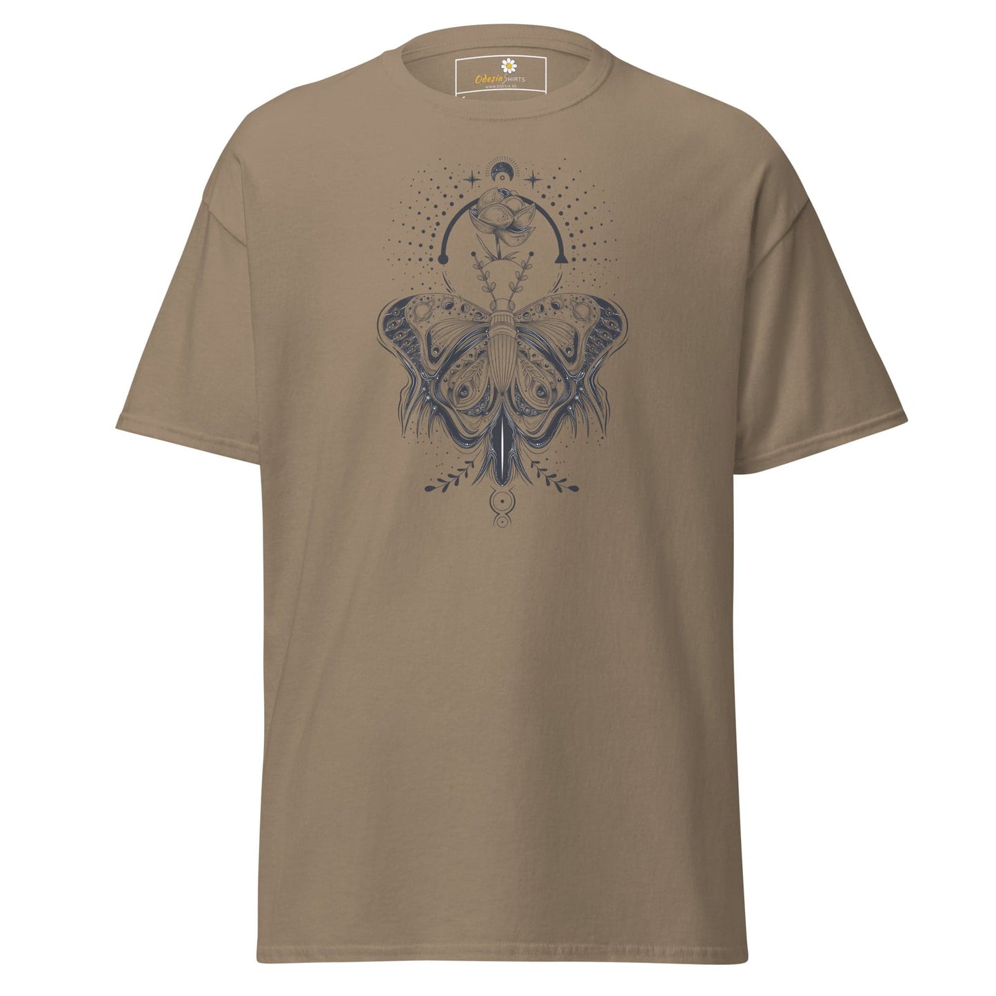 Unisex classic t-shirt - MYSTIC BUTTERFLY - REGULAR - Brown Savana / S