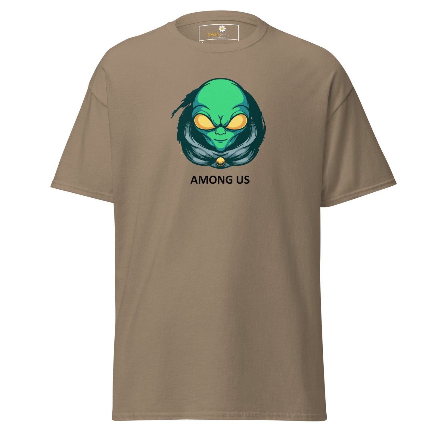 Unisex classic t-shirt - SPACE ALIEN AMONG US - REGULAR - Brown Savana / S