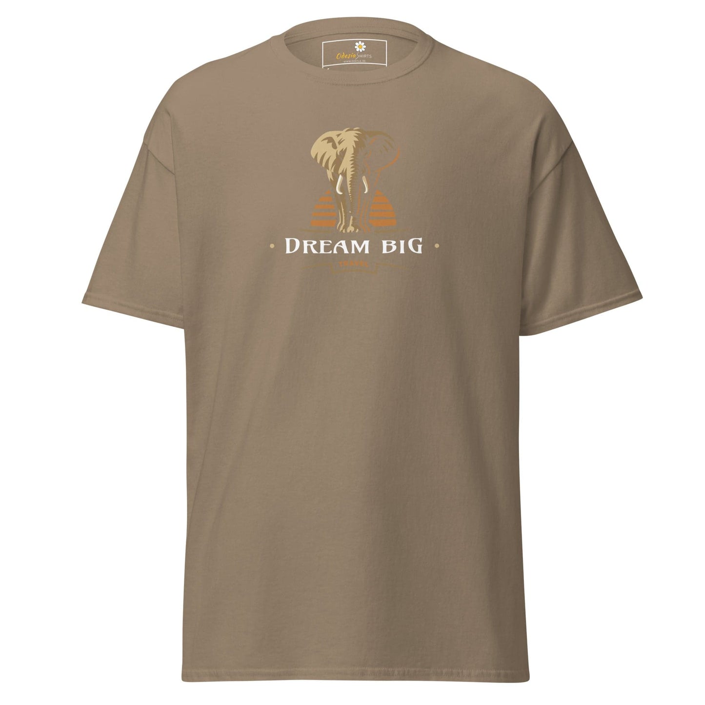 Unisex classic t-shirt - WILD LIFE DREAM BIG - REGULAR - Brown Savana / S