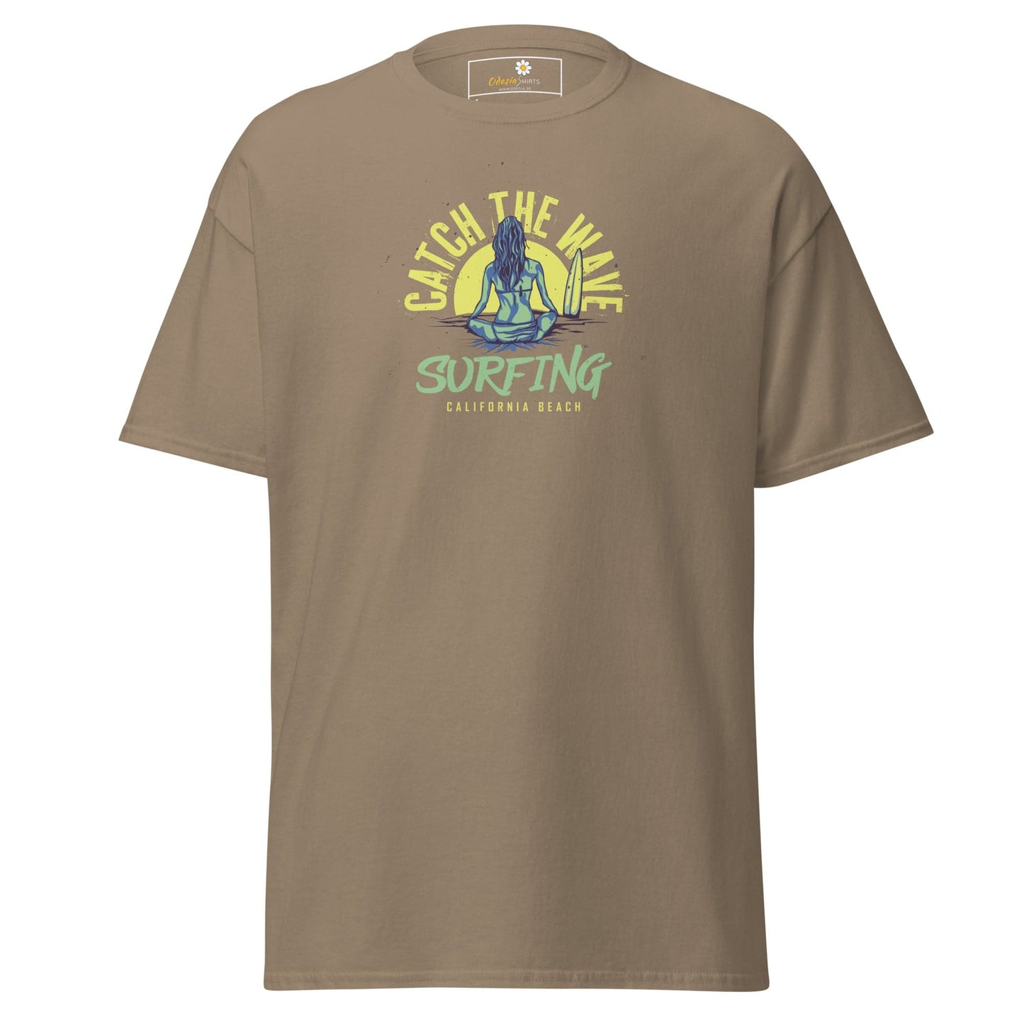 Unisex classic t-shirt - SUMMER SURFING LADY - REGULAR - Brown Savana / S