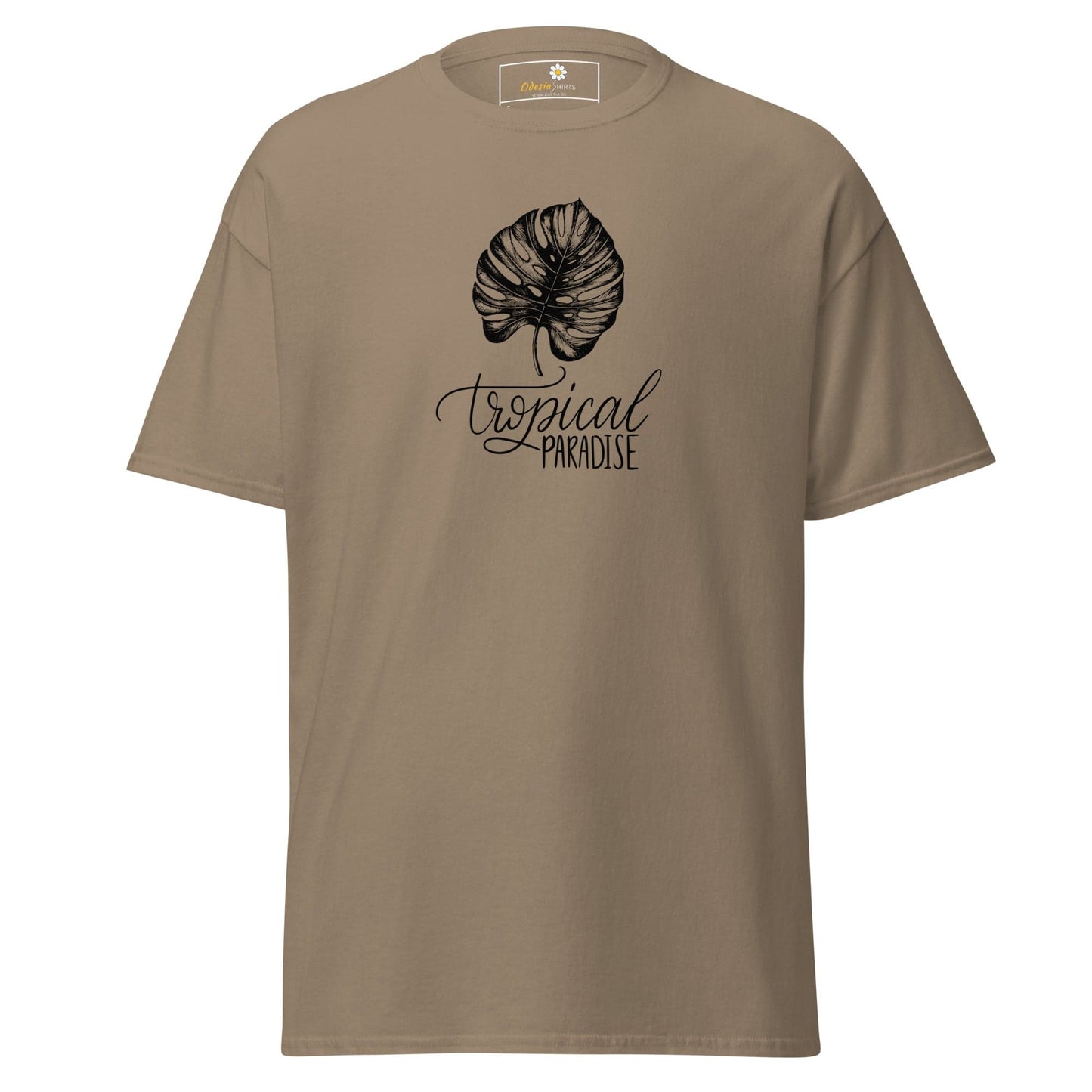 Unisex classic t-shirt - NATURE TROPICAL PARADISE - REGULAR - Brown Savana / S