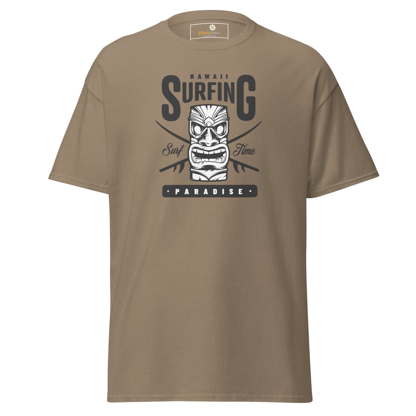 Unisex classic t-shirt - SUMMER HAWAI SURFING PARADISE - REGULAR - Brown Savana / S