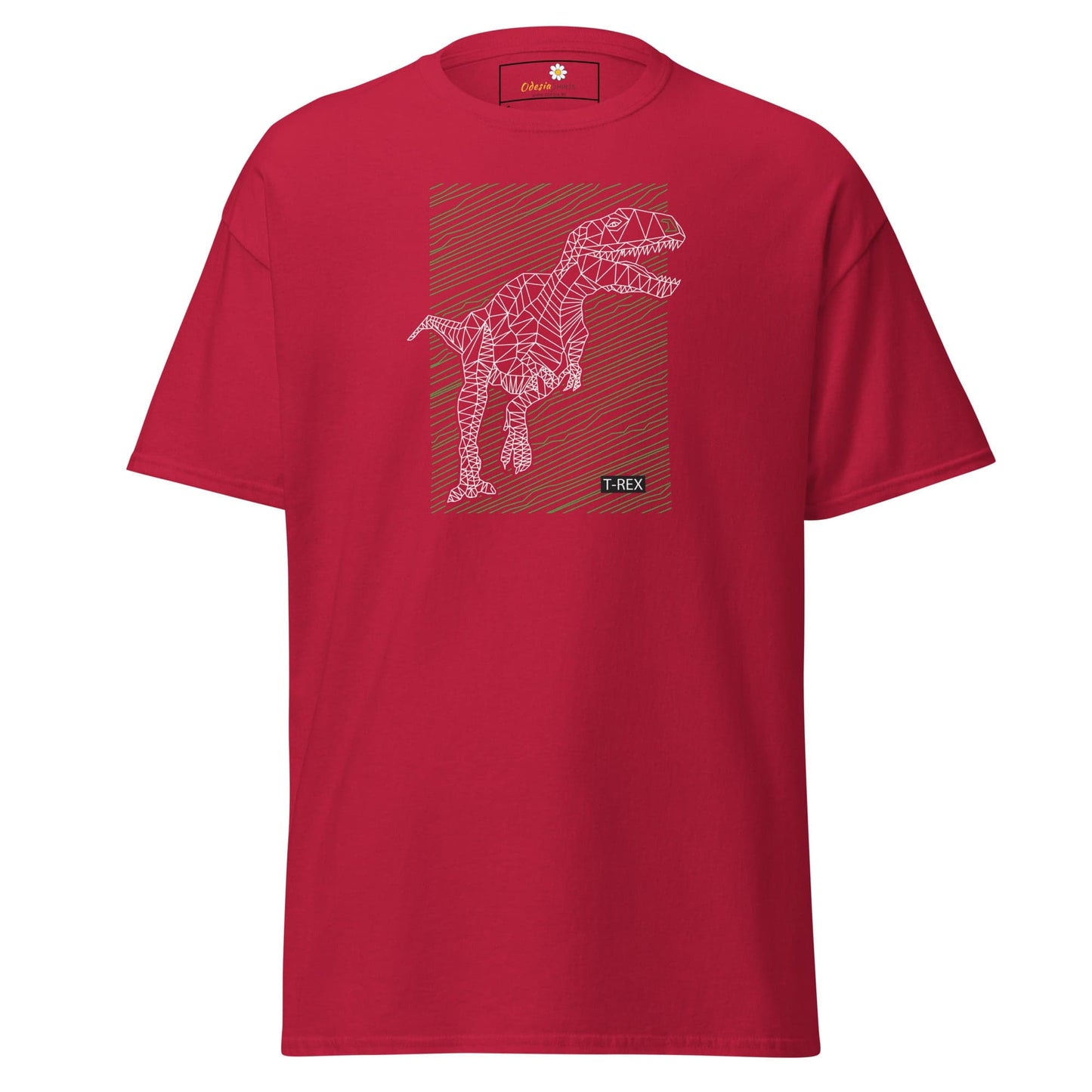 Unisex classic t-shirt - WILD LIFE TREX DINOSAURUS - REGULAR - Cardinal / S
