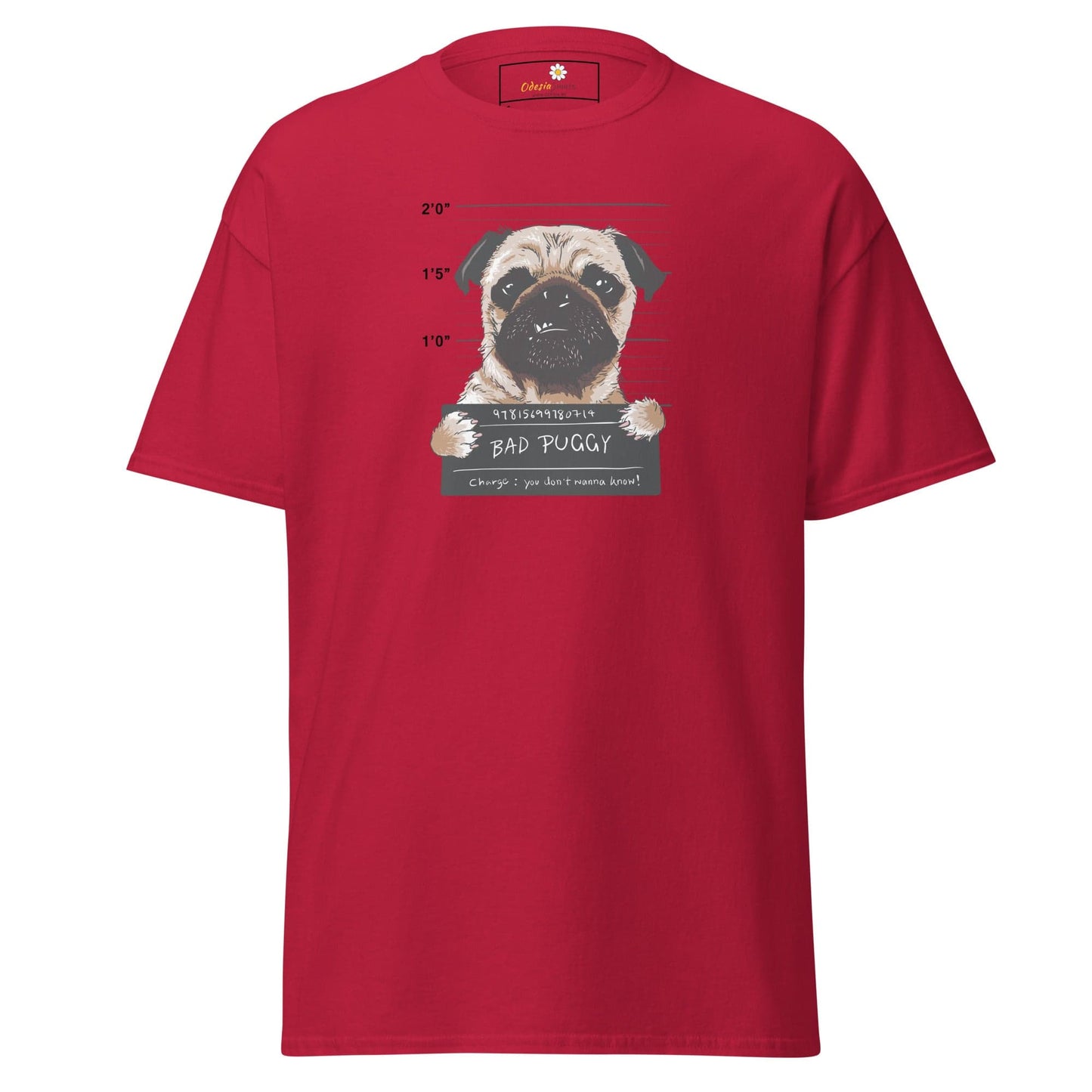 Unisex classic t-shirt - ANIMALS BAD PUPPY - REGULAR - Cardinal / S
