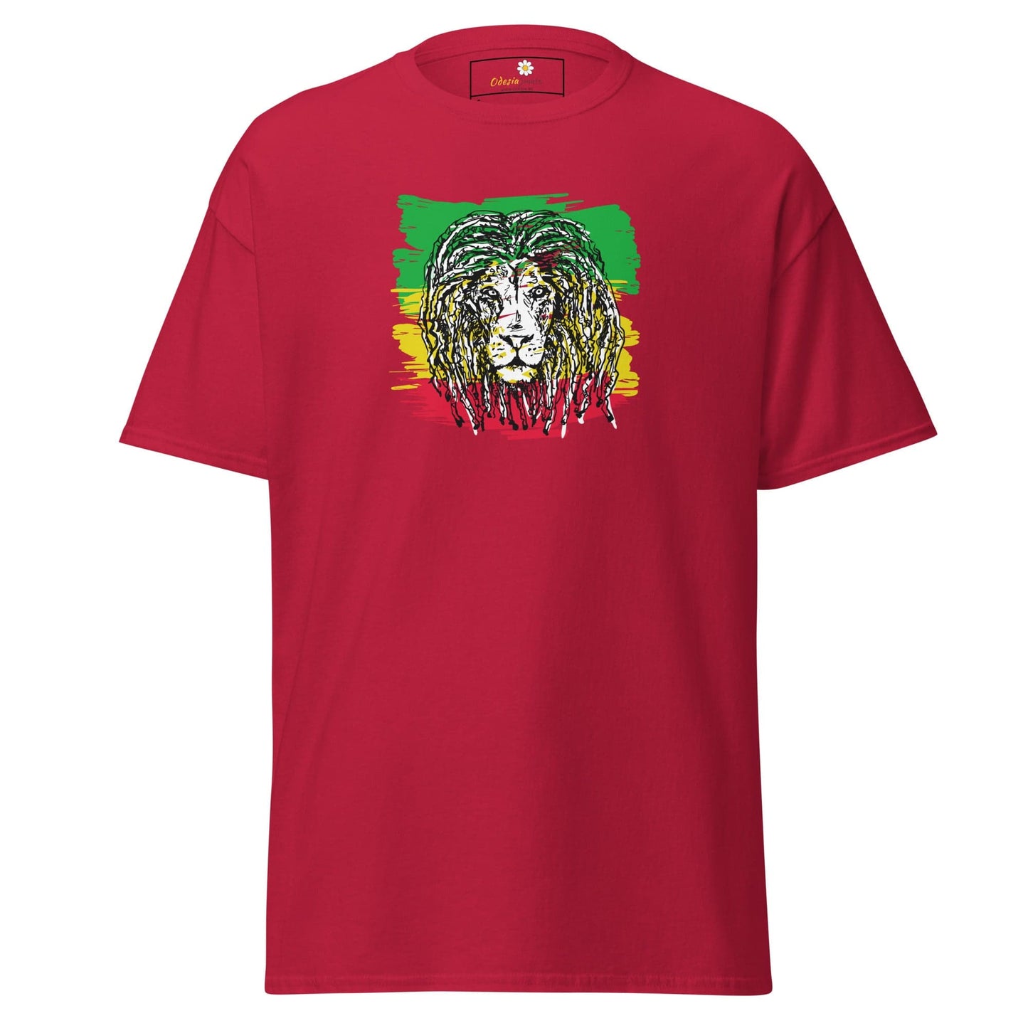 Unisex classic t-shirt - WILD LIFE MUSIC LION REGGAE - REGULAR - Cardinal / S