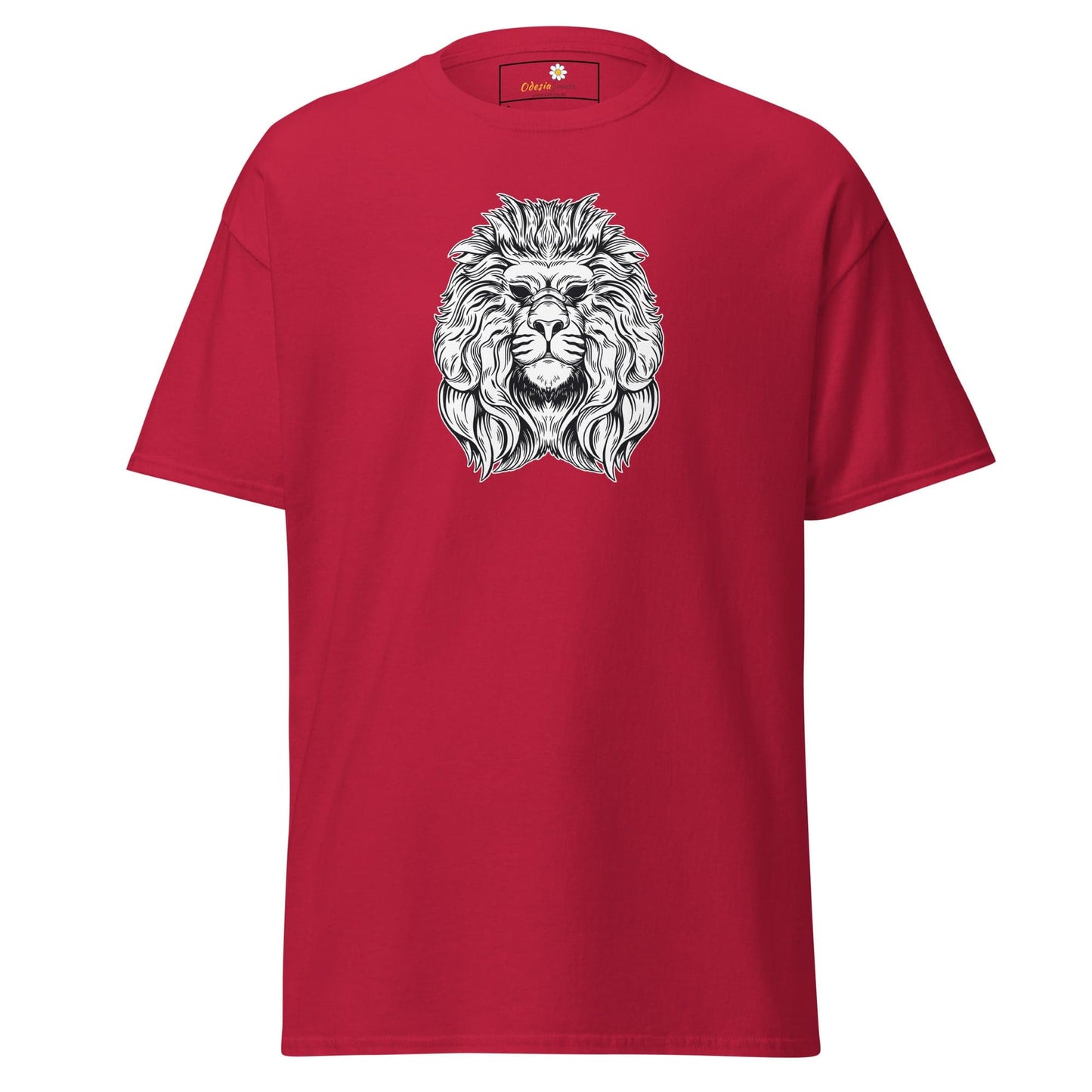Unisex classic t-shirt - WILD LIFE LION HEAD - REGULAR - Cardinal / S