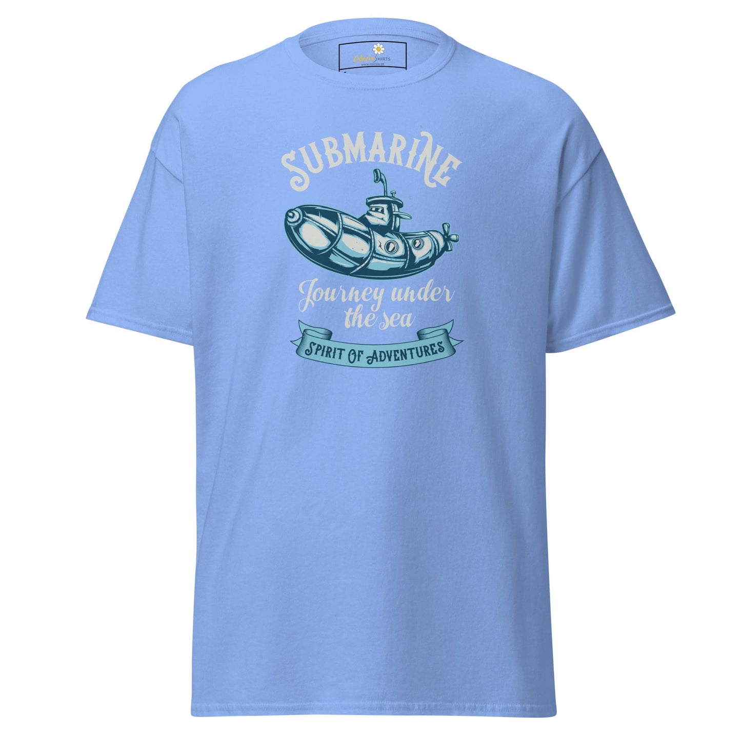 Unisex classic t-shirt - ADVENTURE SUBMARINE JOURNEY - REGULAR - Carolina Blue / S