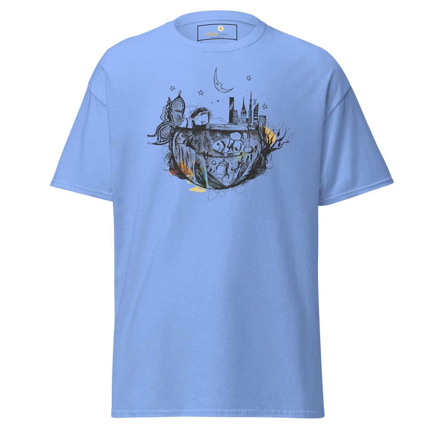Unisex classic t-shirt - FANTASY GIRL FISHBOWL - REGULAR - Carolina Blue / S