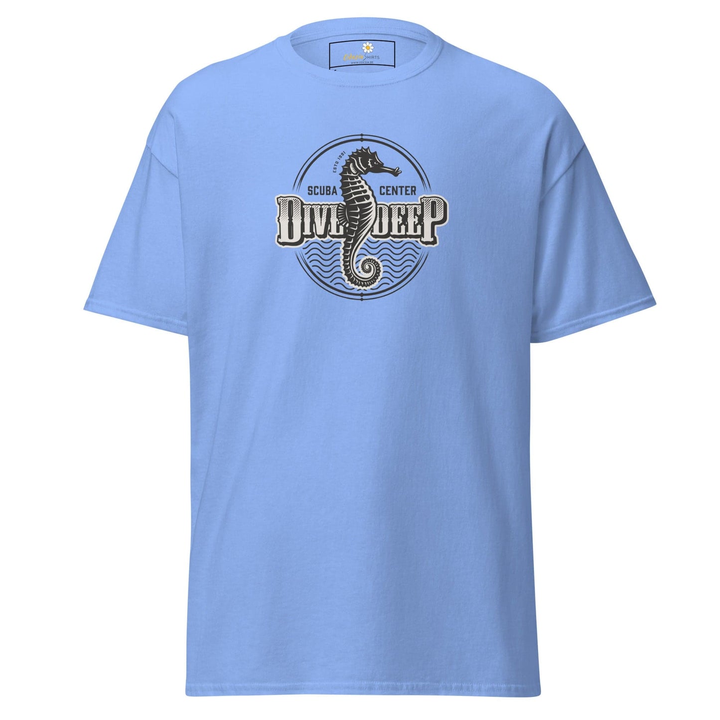 Unisex classic t-shirt - SEALIFE SEA HORSE DIVE DEEP - REGULAR - Carolina Blue / S
