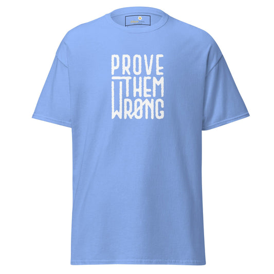 Light blue T-shirt from T-SHIRT DESIGN TEE for Men and Women in sizes S to XL