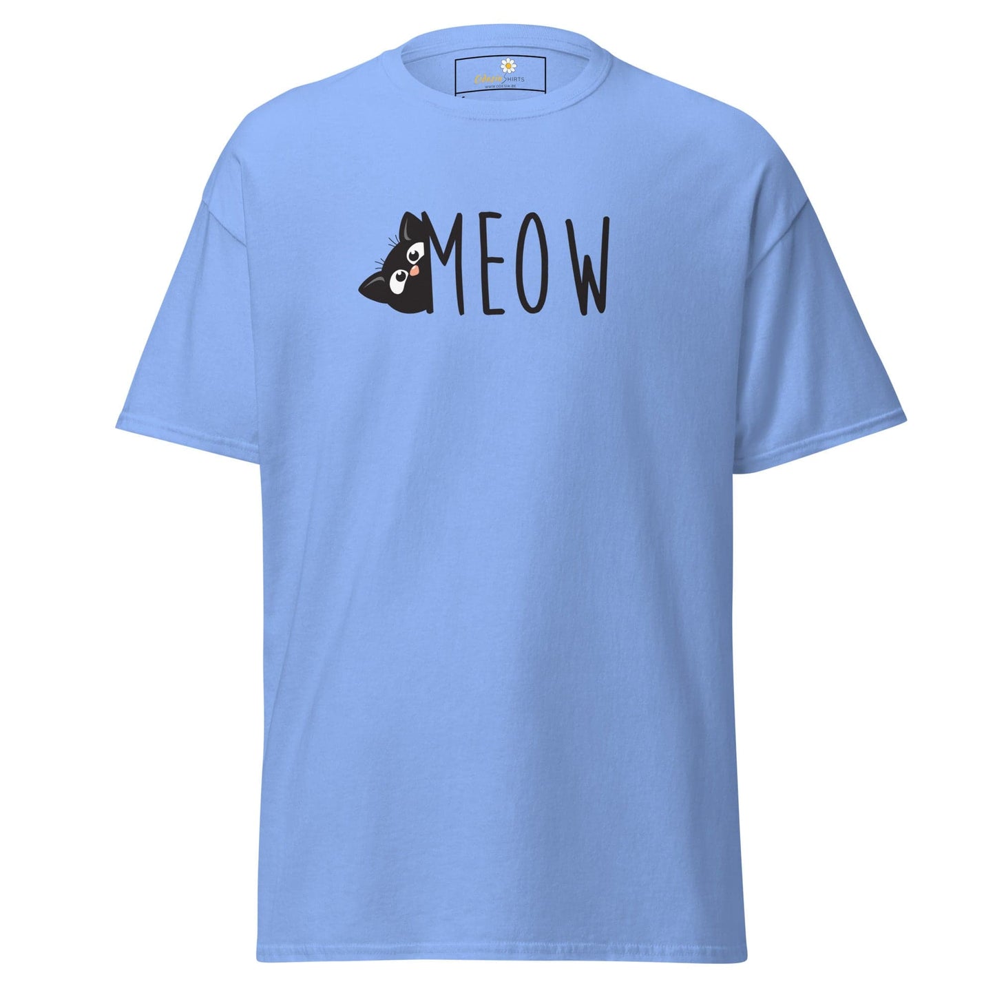 Unisex classic t-shirt - ANIMALS CAT MEOW - REGULAR - Carolina Blue / S