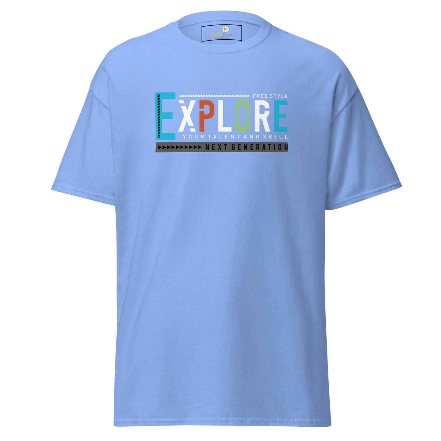 Unisex classic t-shirt - ADVENTURE EXPLORE FREESTYLE - REGULAR - Carolina Blue / S