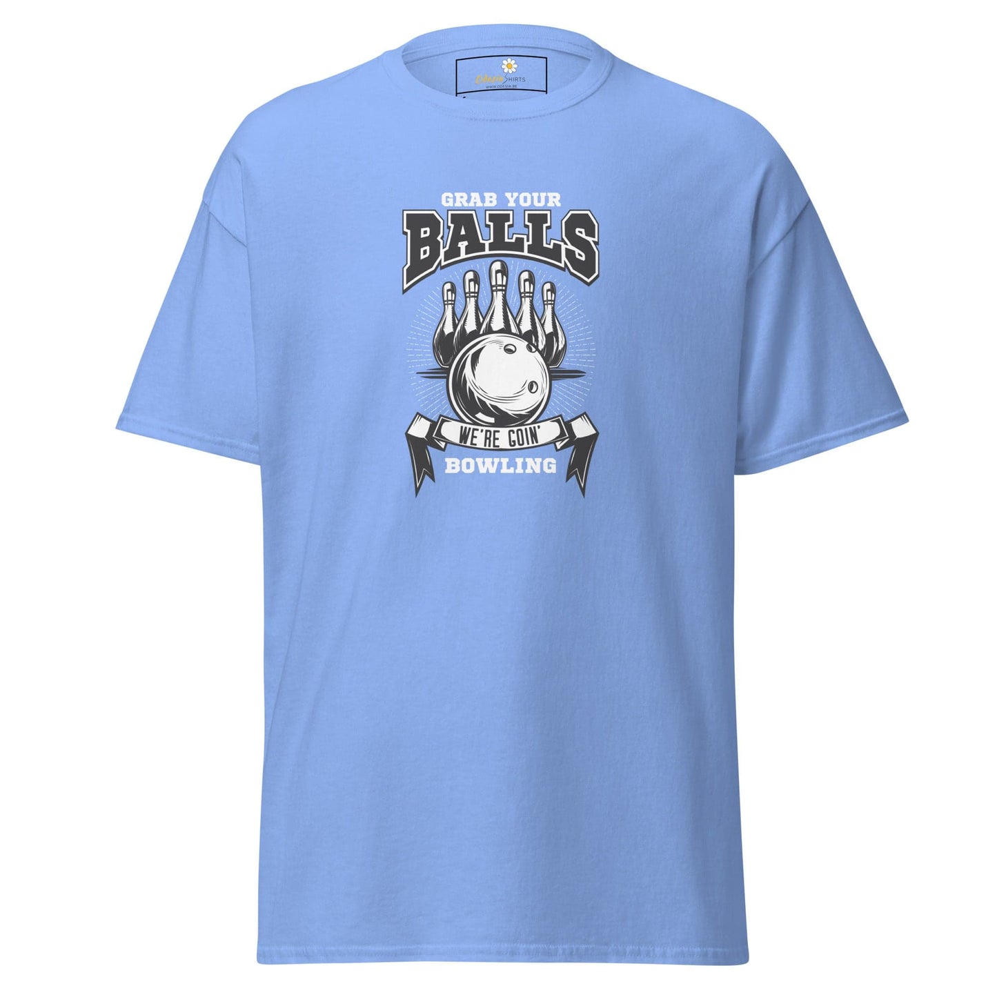 Unisex classic t-shirt - SPORT GRAB BALLS BOWLING - REGULAR - Carolina Blue / S