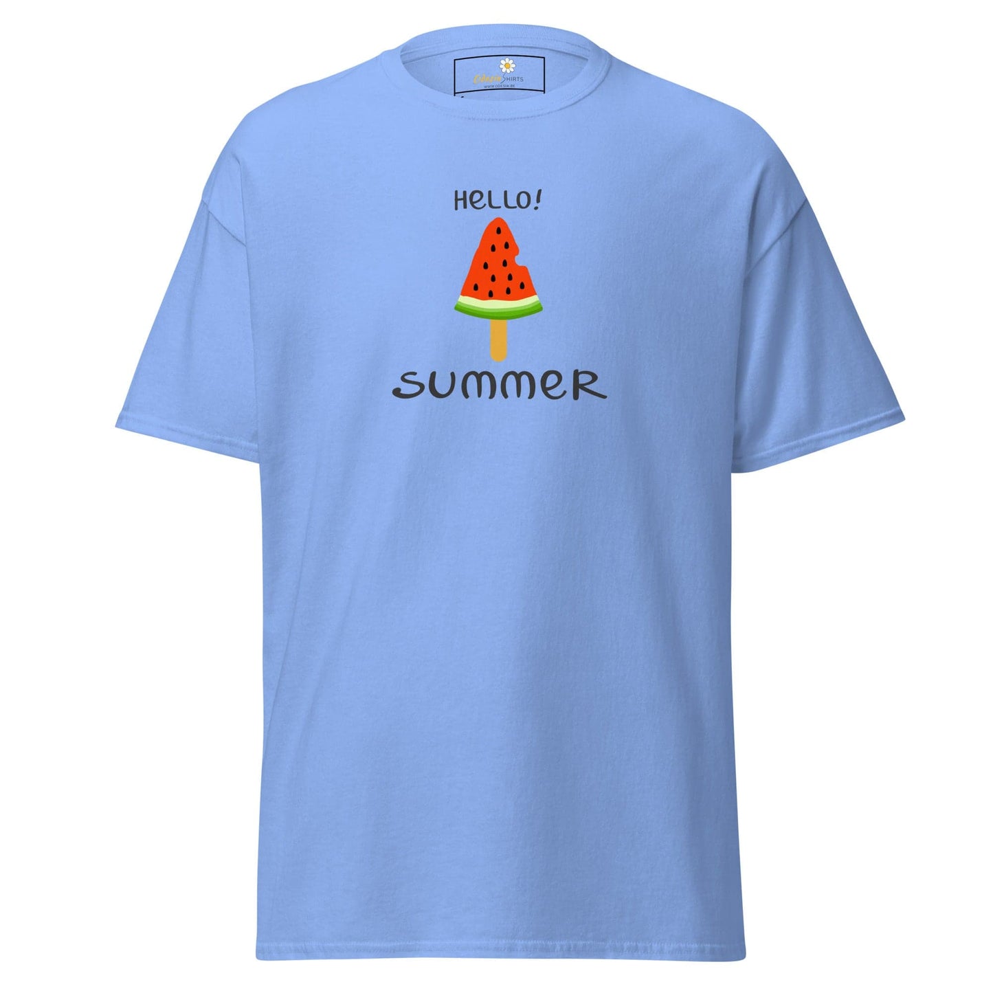 Unisex classic t-shirt - SUMMER HELLO SUMMER ICE - REGULAR - Carolina Blue / S