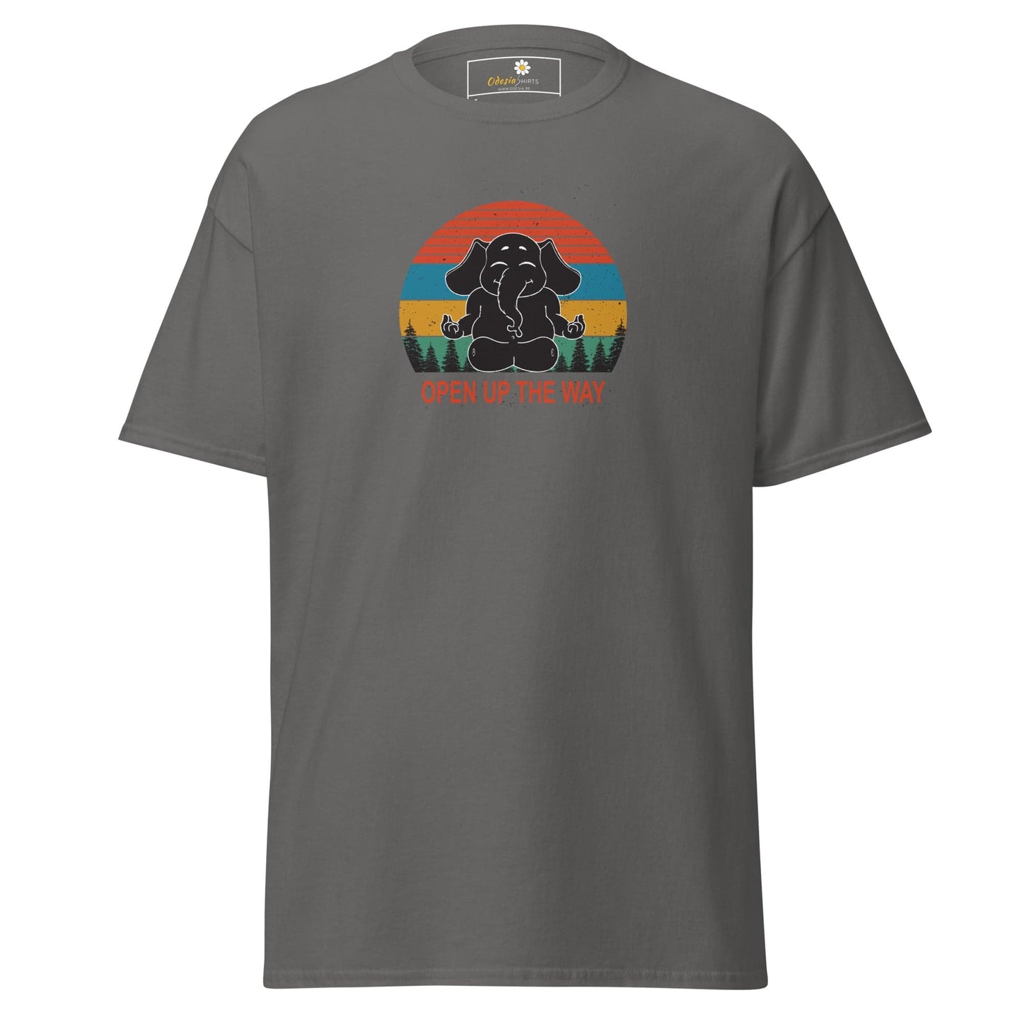 Unisex classic t-shirt - WILDLIFE ELEPHANT SPIRITUAL - REGULAR - Charcoal / S