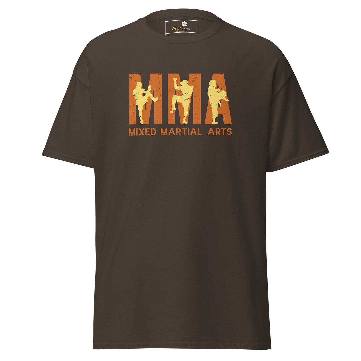 Unisex classic t-shirt - SPORT MMA MIXED MARTIAL - REGULAR - Dark Chocolate / S