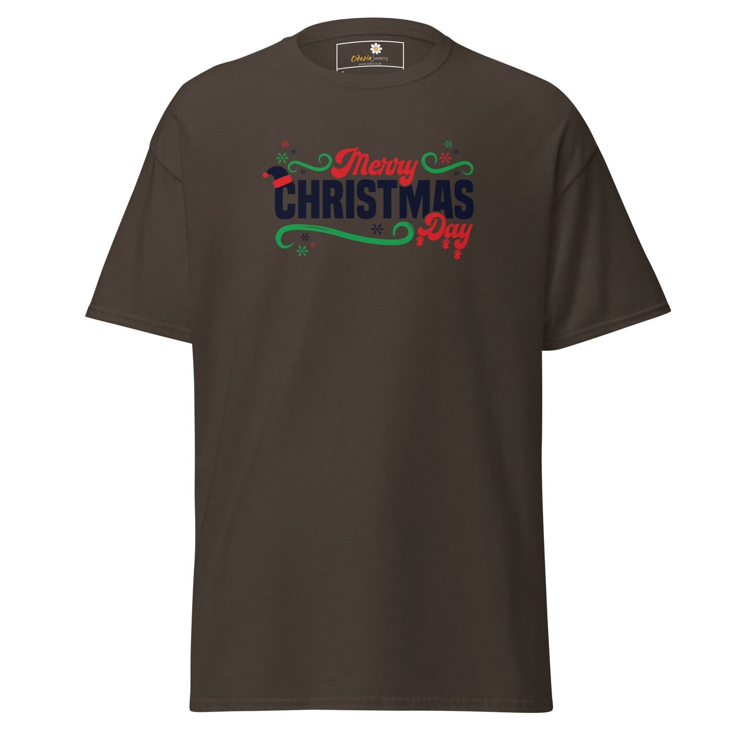 Unisex classic t-shirt - SEASONAL MERRY CHRISTMAS - REGULAR - Dark Chocolate / S