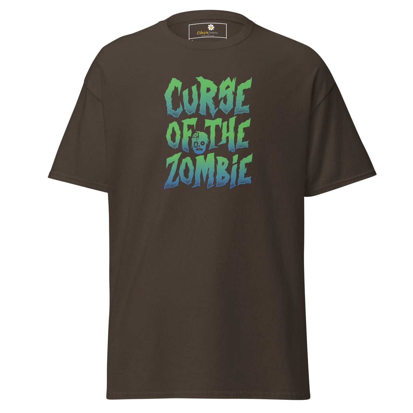 Unisex classic t-shirt - SPOOKIE CURSE OF THE ZOMBIE - REGULAR - Dark Chocolate / S