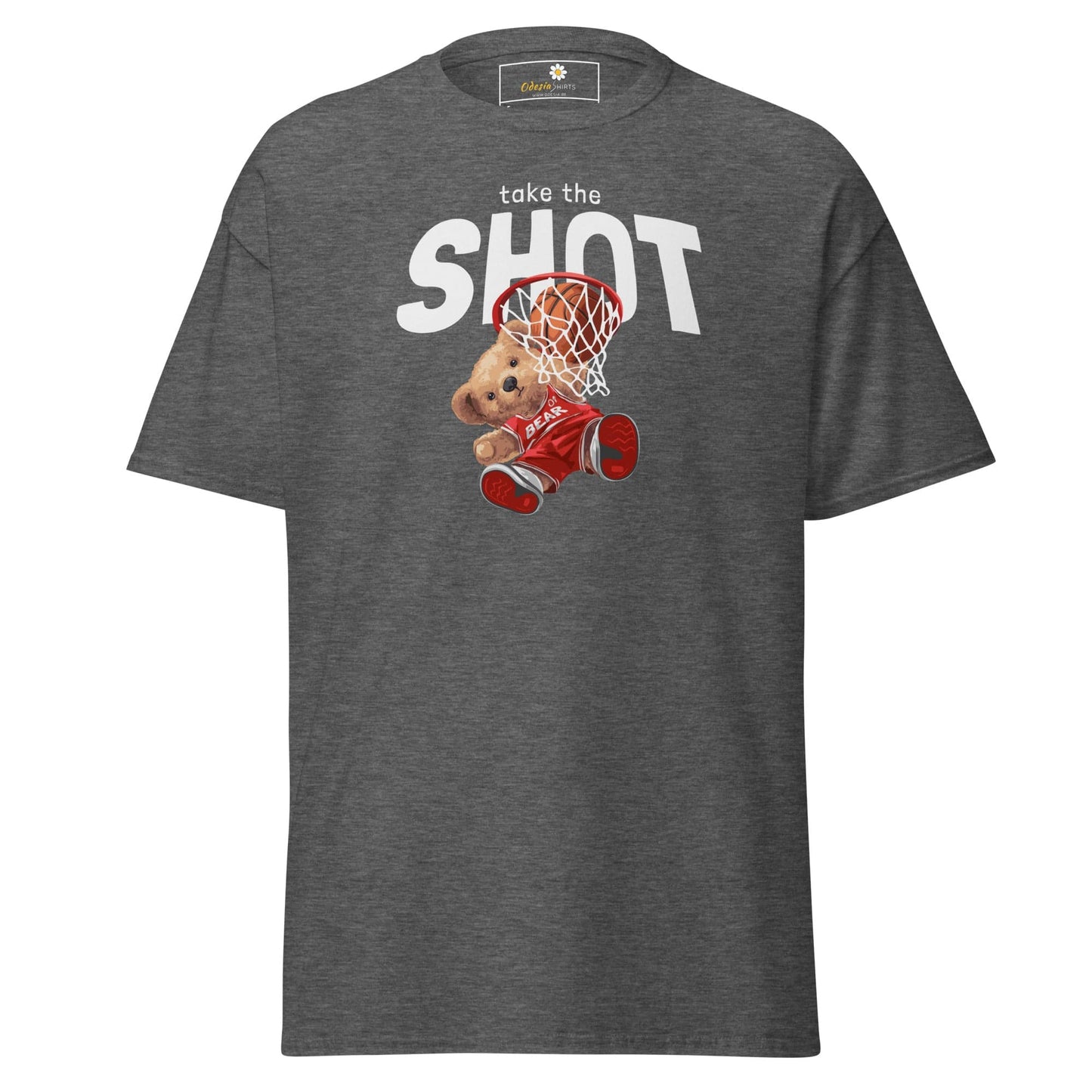 Unisex classic t-shirt - FUN TAKE THE SHOT - REGULAR - Dark Heather / S