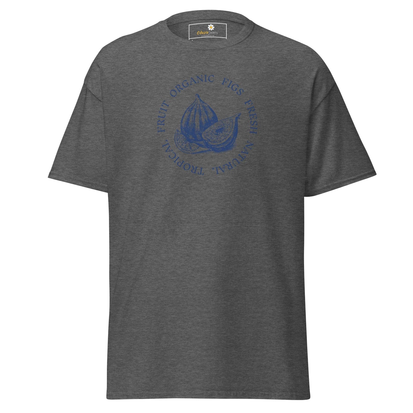 Gray T-shirt with fig graphic from T-SHIRT DESIGN TEE for Men and Women S-XL