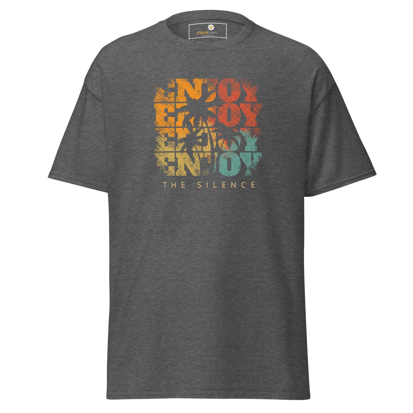 Unisex classic t-shirt - SUMMER ENJOY ENJOY - REGULAR - Dark Heather / S