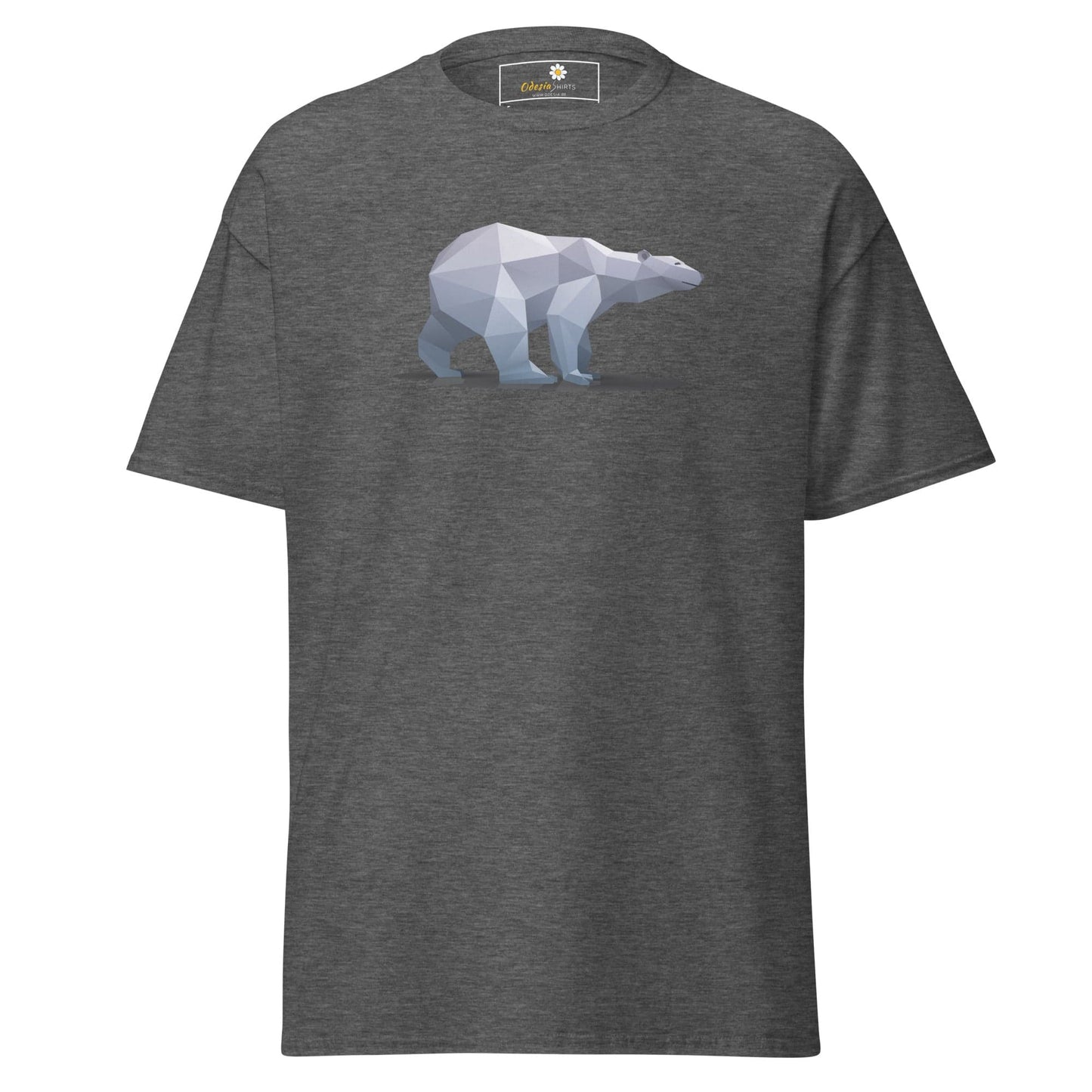 Unisex classic t-shirt - WILD LIFE ICE BEAR - REGULAR - Dark Heather / S
