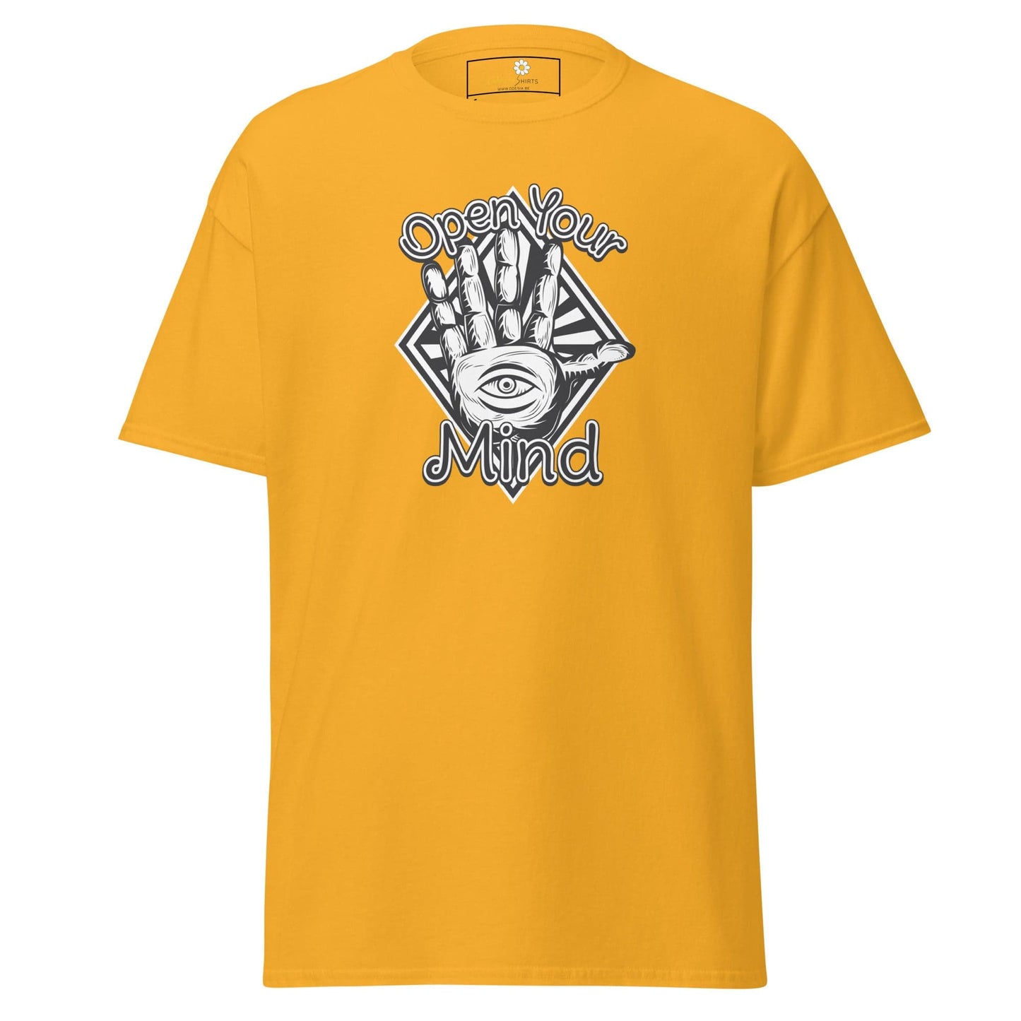 Unisex classic t-shirt - MYSTIC OPEN YOUR MIND - REGULAR - Gold / S