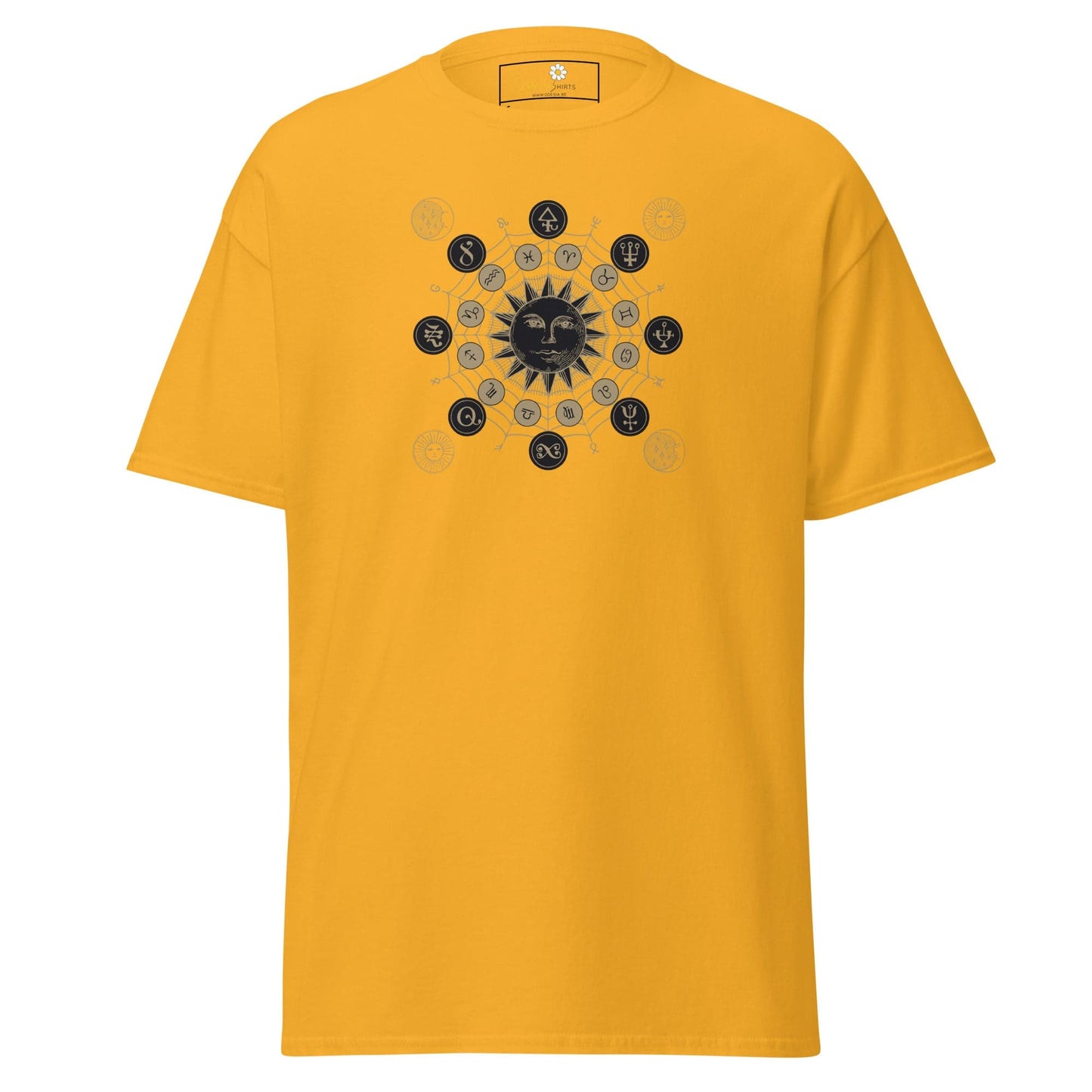 Unisex classic t-shirt - MYSTIC SUN MAGIC - REGULAR - Gold / S