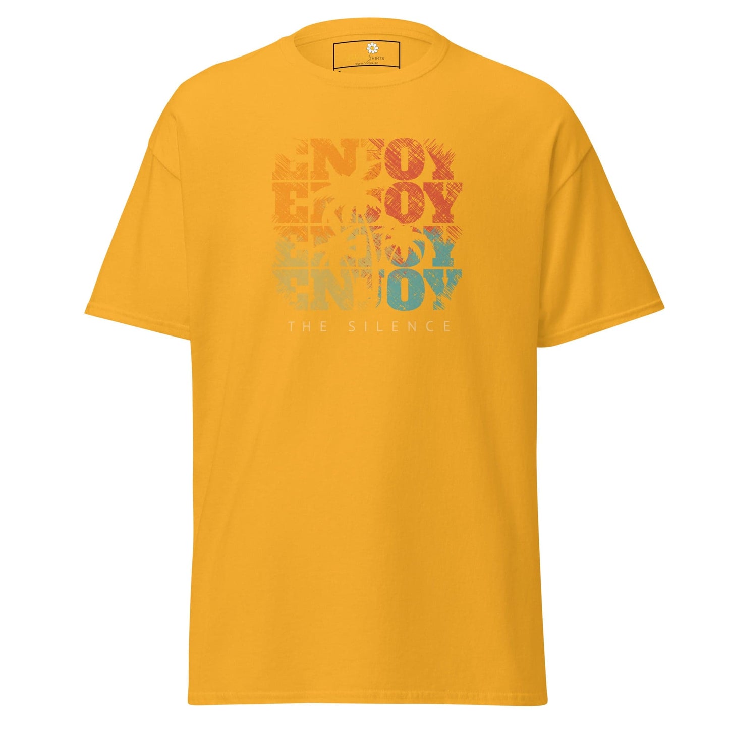 Unisex classic t-shirt - SUMMER ENJOY ENJOY - REGULAR - Gold / S