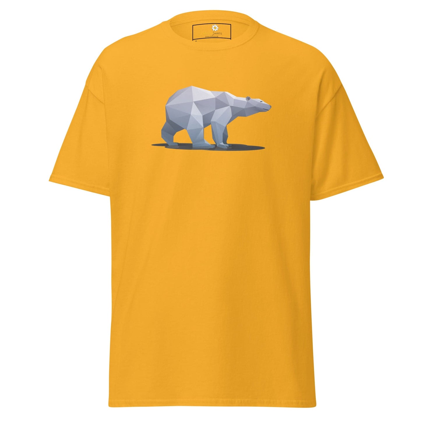 Unisex classic t-shirt - WILD LIFE ICE BEAR - REGULAR - Gold / S